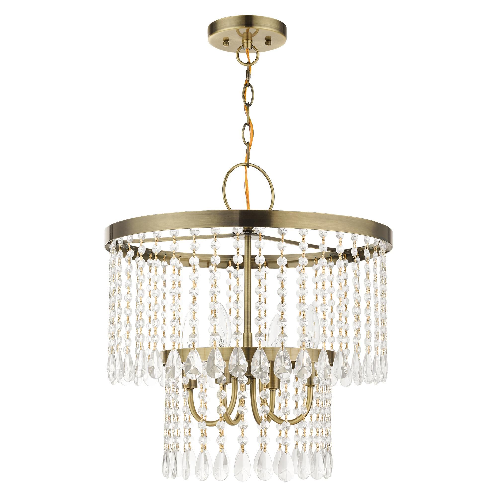 Elizabeth 4 Light Mini Chandelier by Livex Lighting