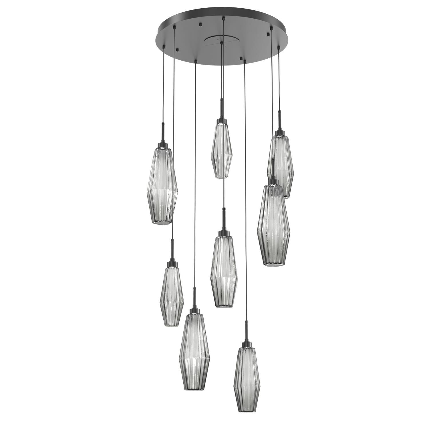 Aalto 27 Inch 8 Light LED Multi Light Pendant by Hammerton Studio