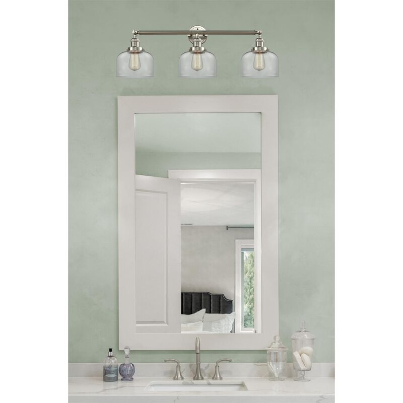 Bruno Marashlian Large Bell 32 Inch 3 Light Bath Vanity Light by Innovations Lighting