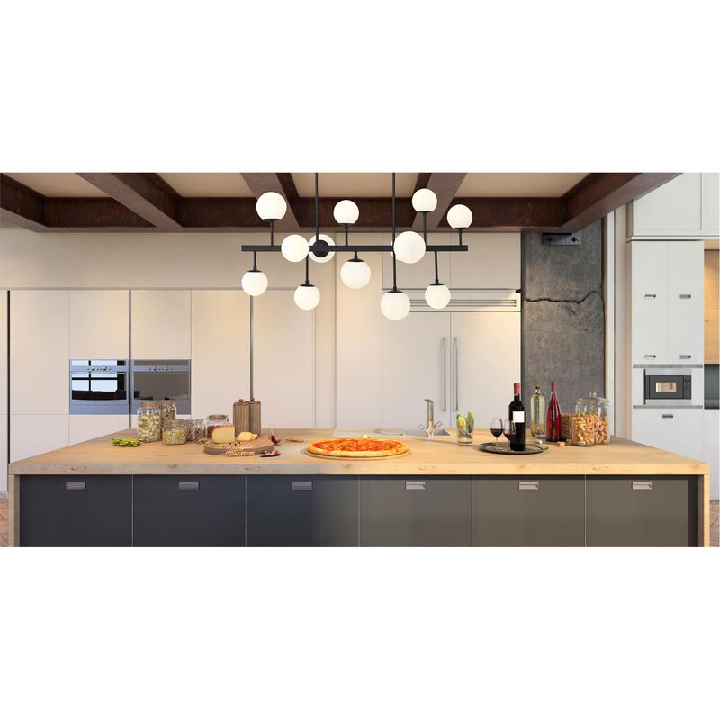 Midnetic 45 Inch 13 Light Linear Suspension Light by Z-Lite
