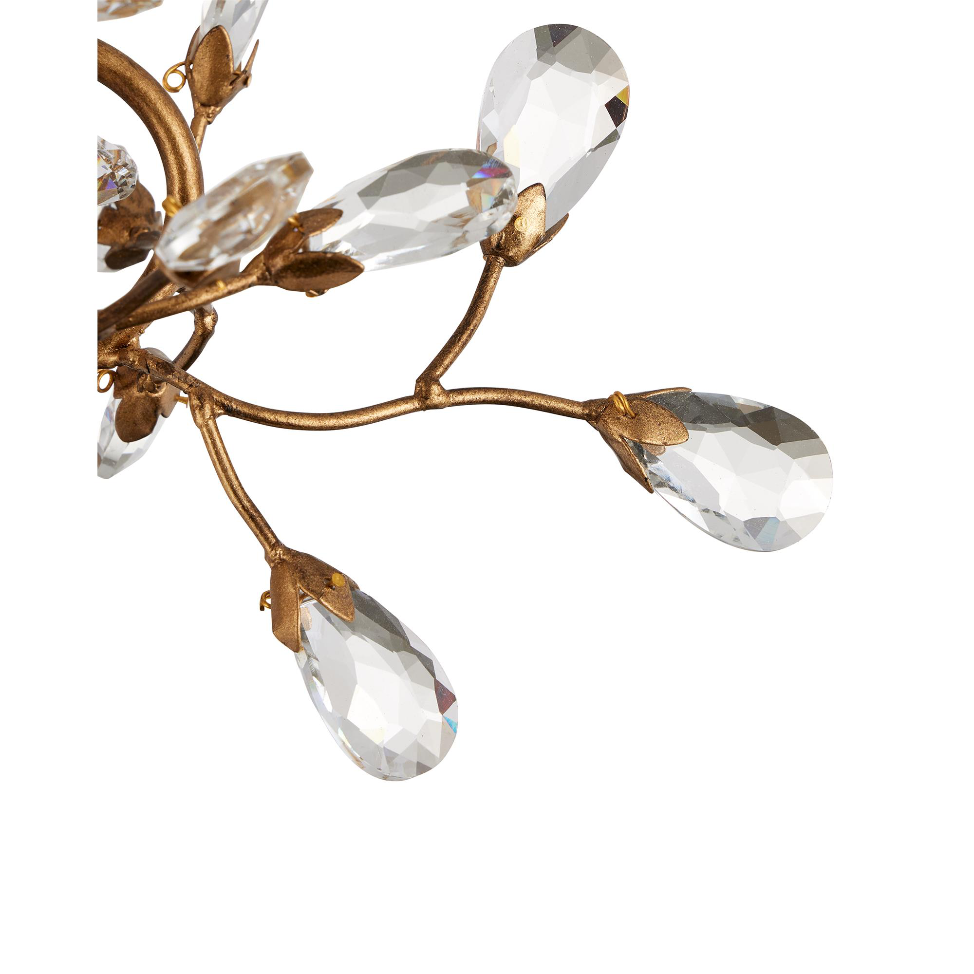Crystal 24 Inch 5 Light Semi Flush Mount,