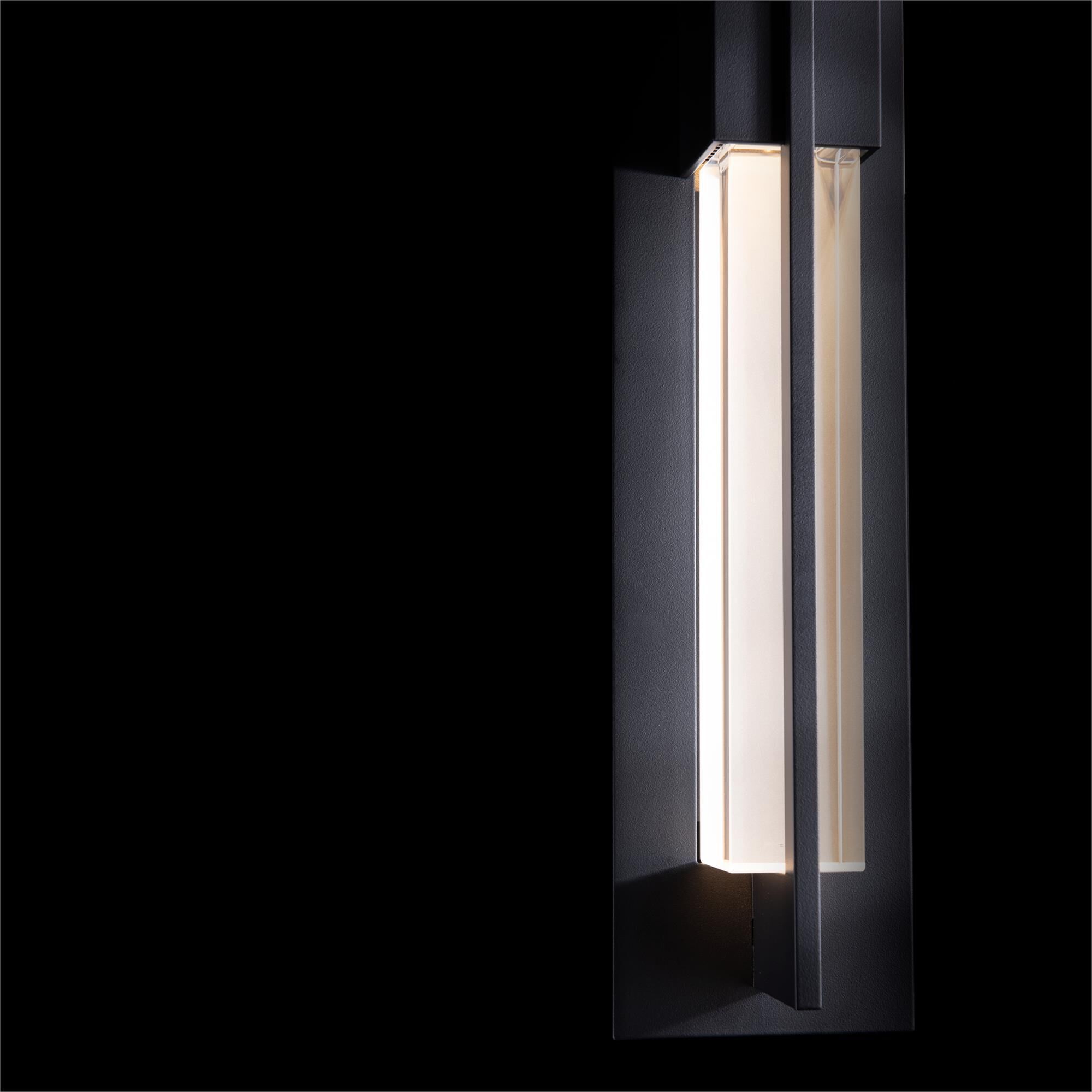 Shown in Black finish and Clear  glass