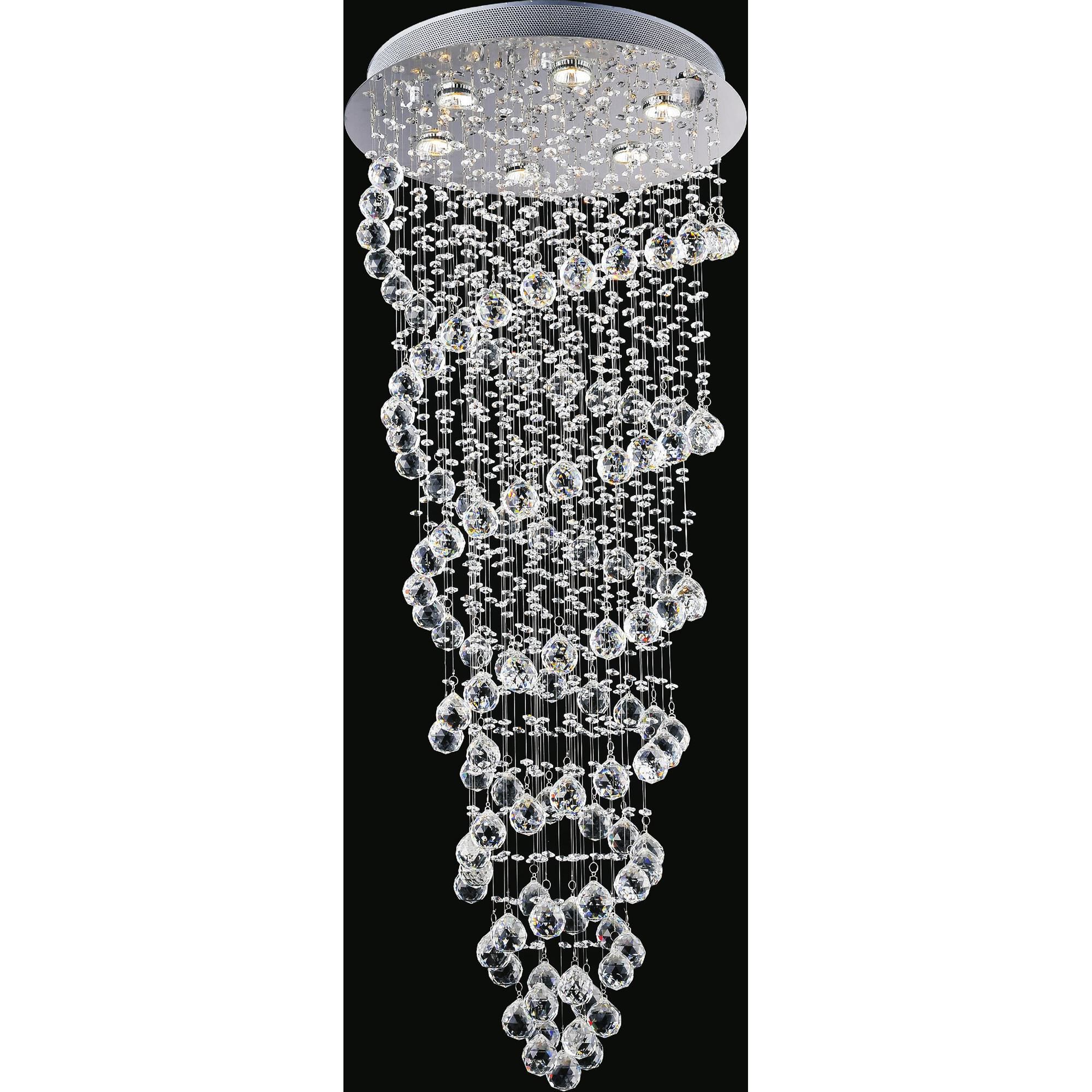 Double Spiral 20 Inch 6 Light Multi Light Pendant by CWI Lighting