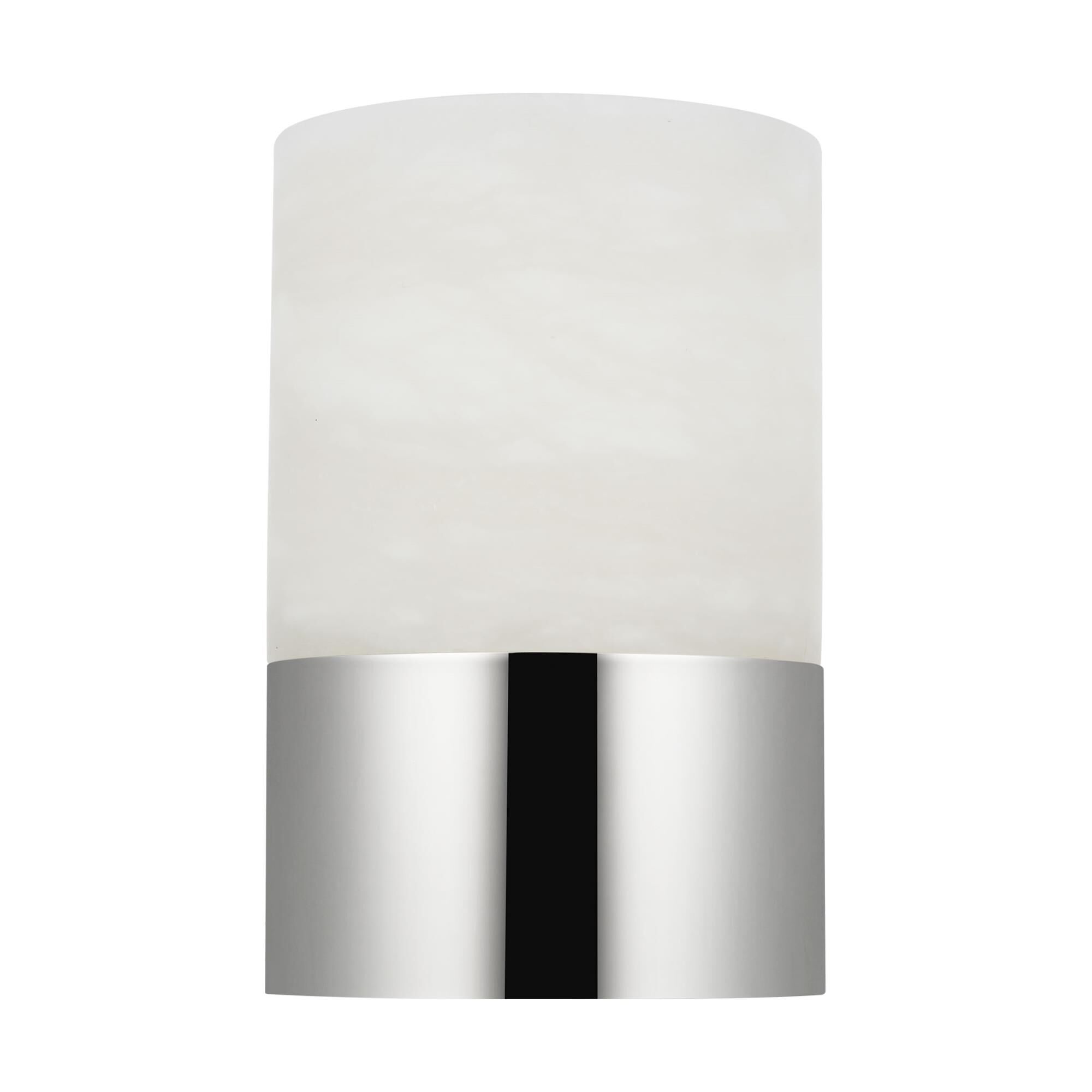 Shown in Polished Nickel finish and Alabaster shade