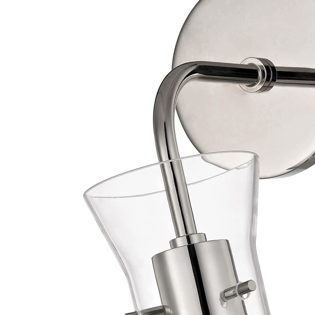 Shown in Polished Nickel finish and Opal Etched glass