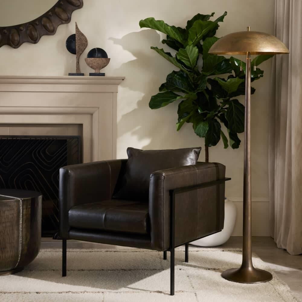 Shown in Vintage Brass finish