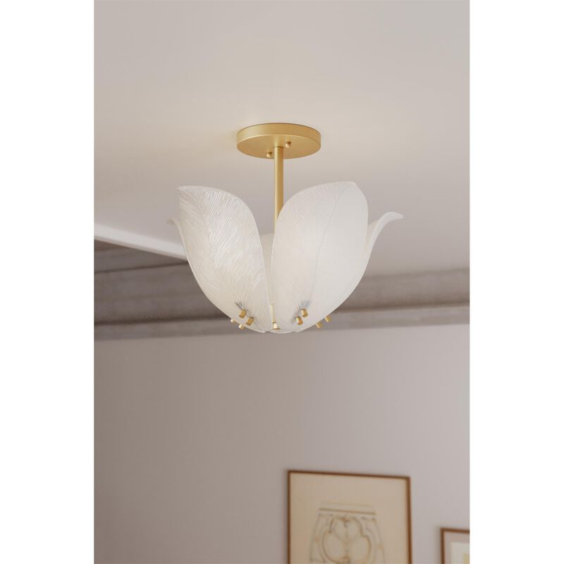Orchid 18 Inch Semi Flush Mount by Metropolitan Lighting