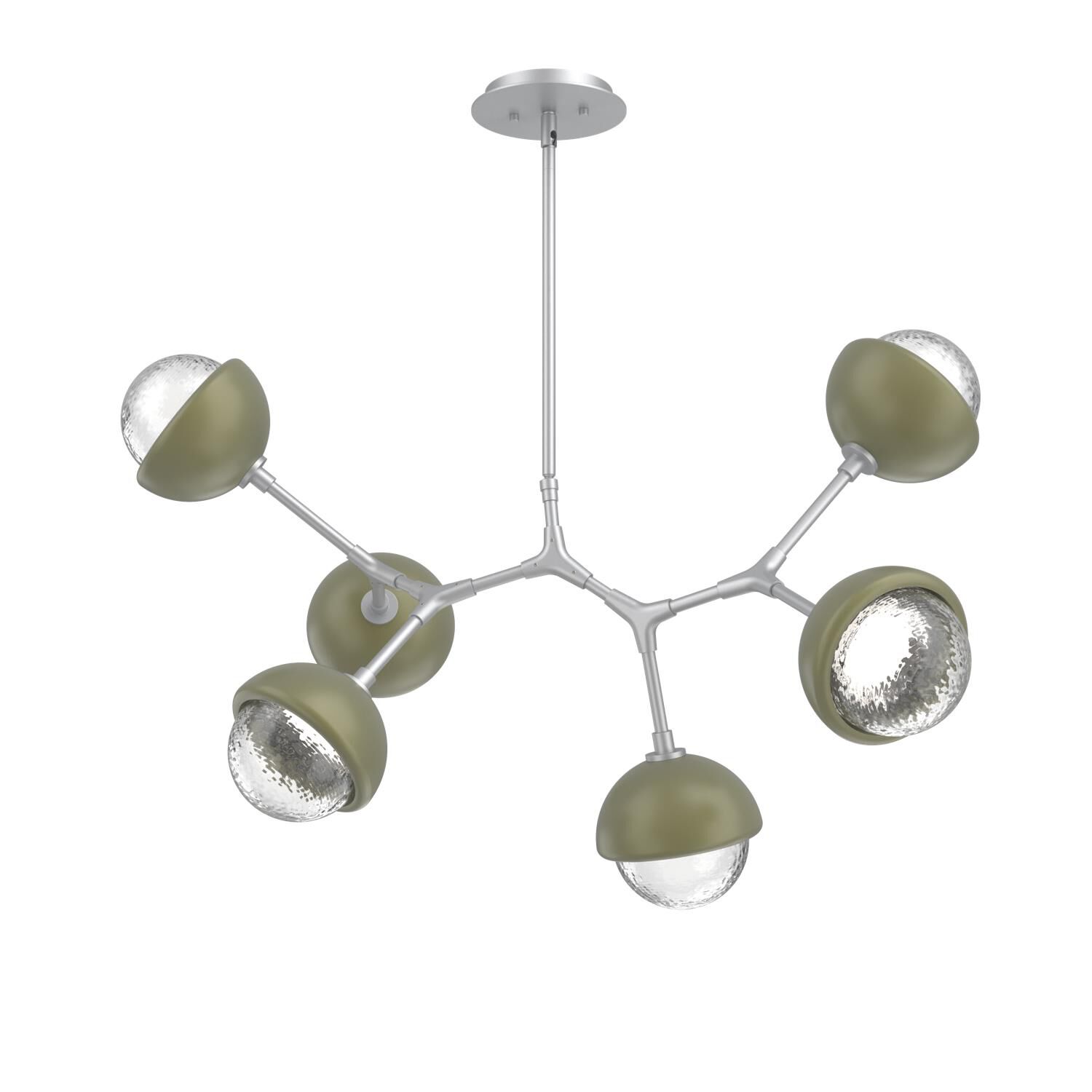 Levi Wilson Cabochon 31 Inch Linear Suspension Light by Hammerton Studio