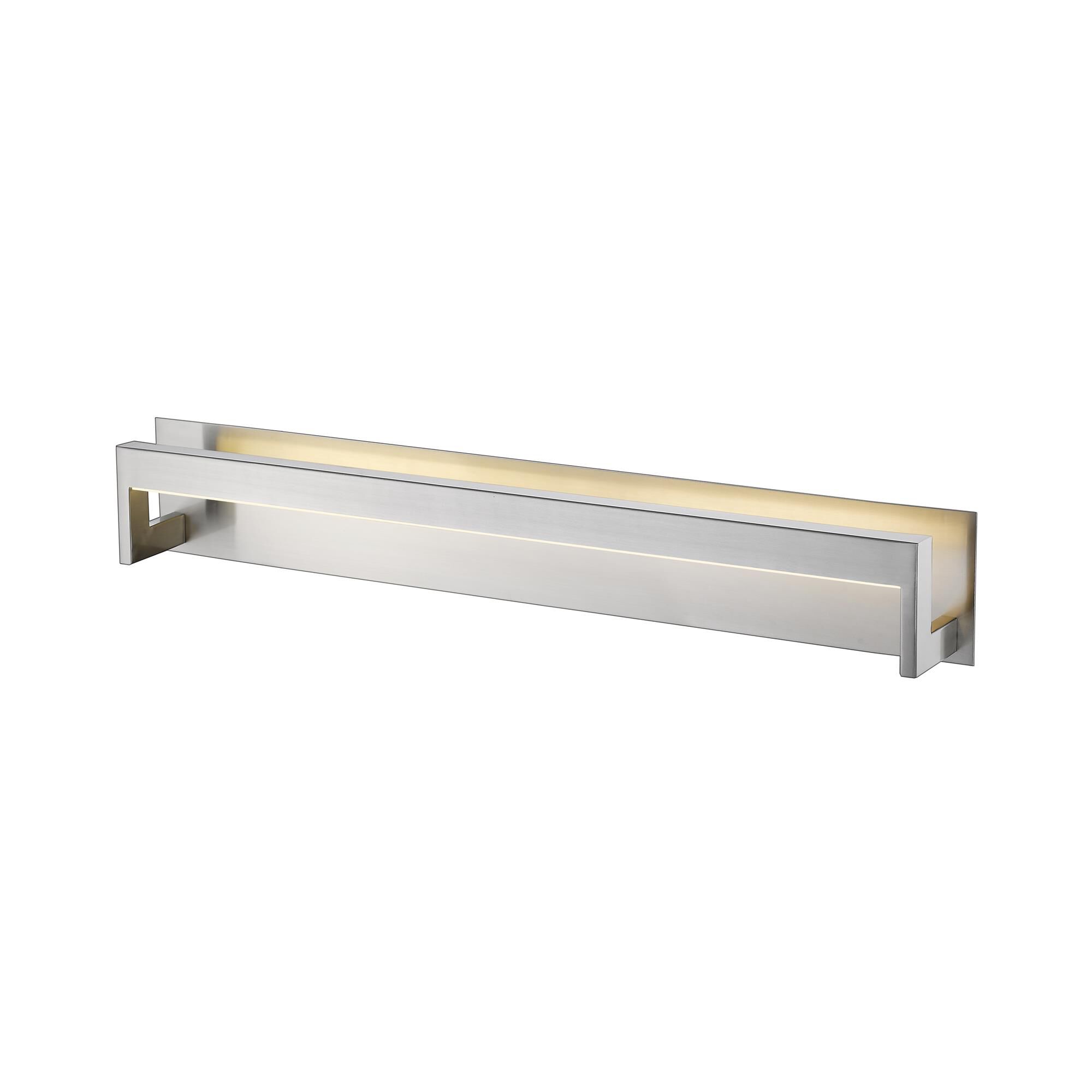 Shown in Brushed Nickel finish and Acrylic glass and Acrylic shade