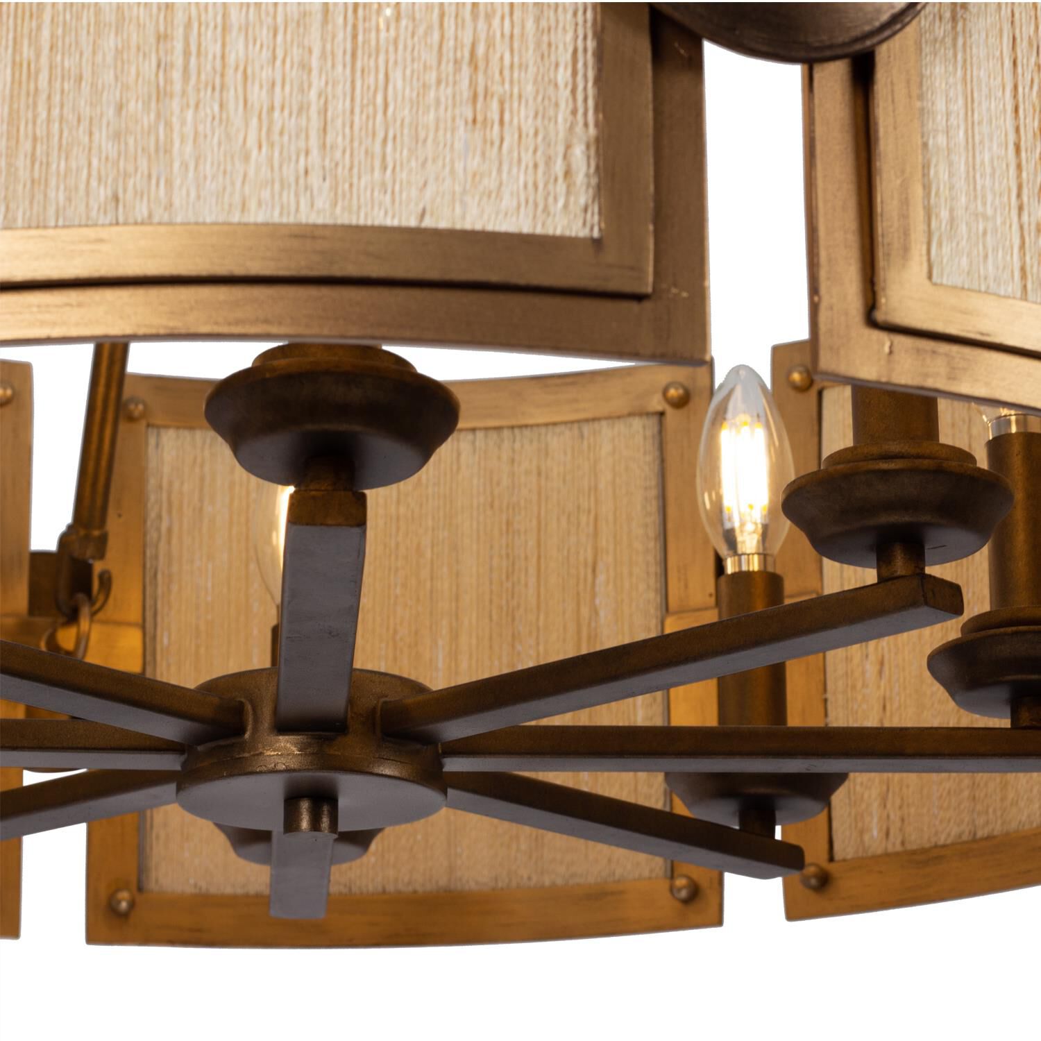 Shown in Pearlized Antique Brass and Modern Gold finish