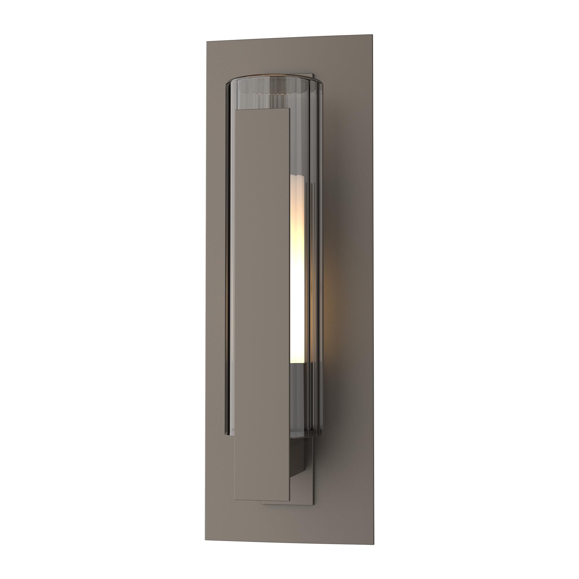 Shown in Coastal Dark Smoke finish and Opal And Clear glass