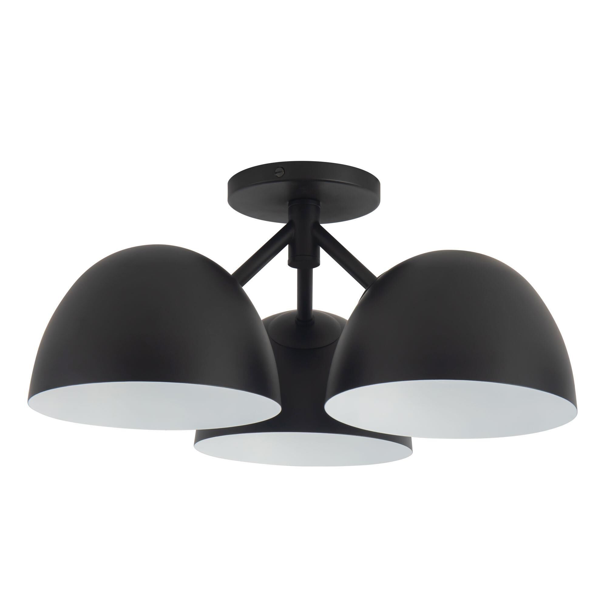 Shown in Black finish and Steel shade