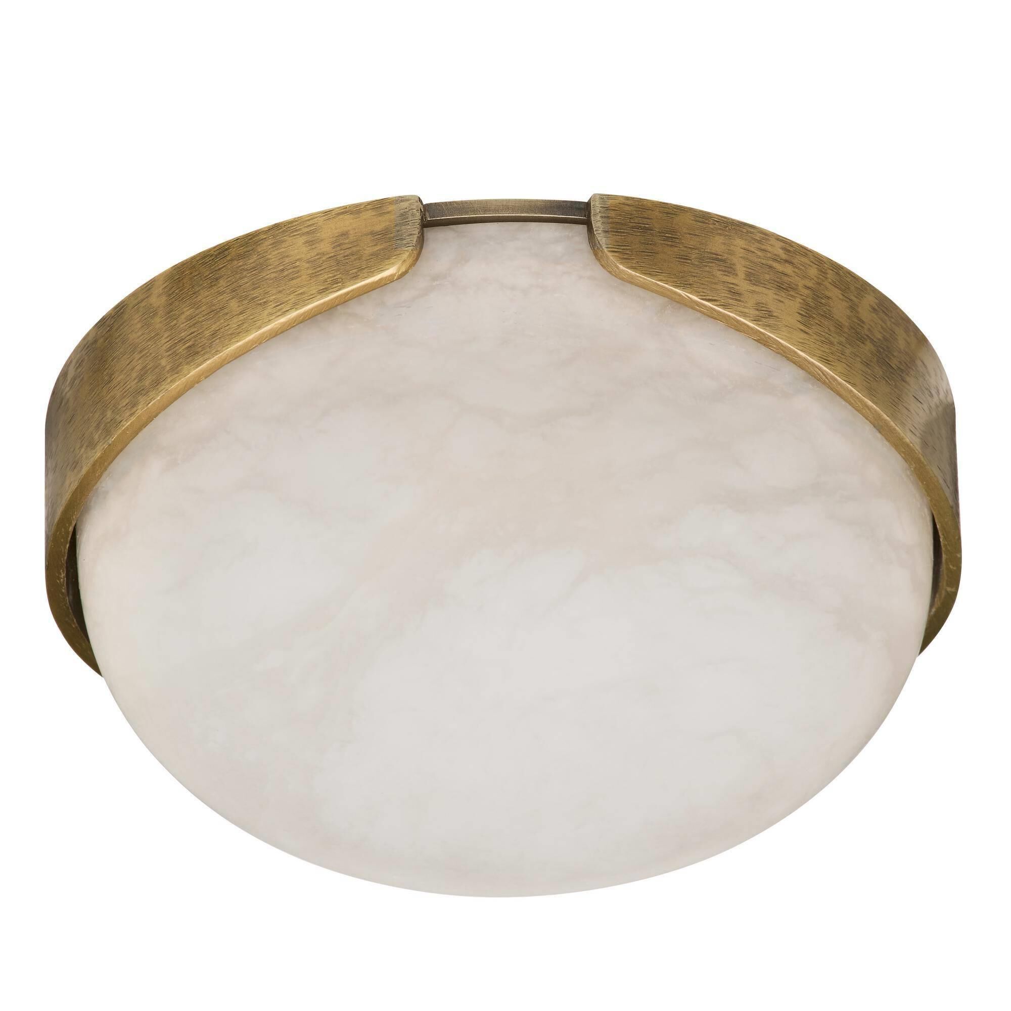 Shown in White and Antique Brass finish