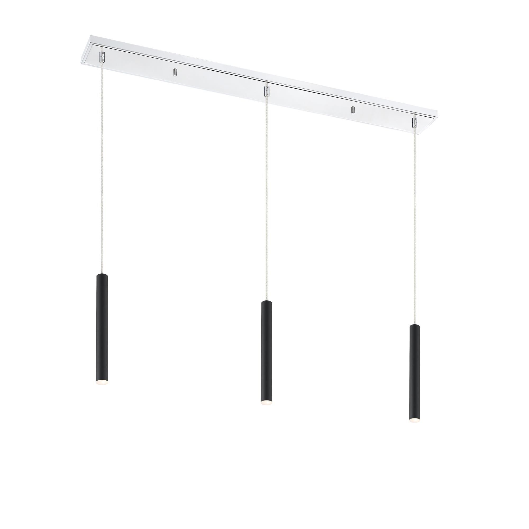 Shown in Chrome finish and Steel glass and Steel shade