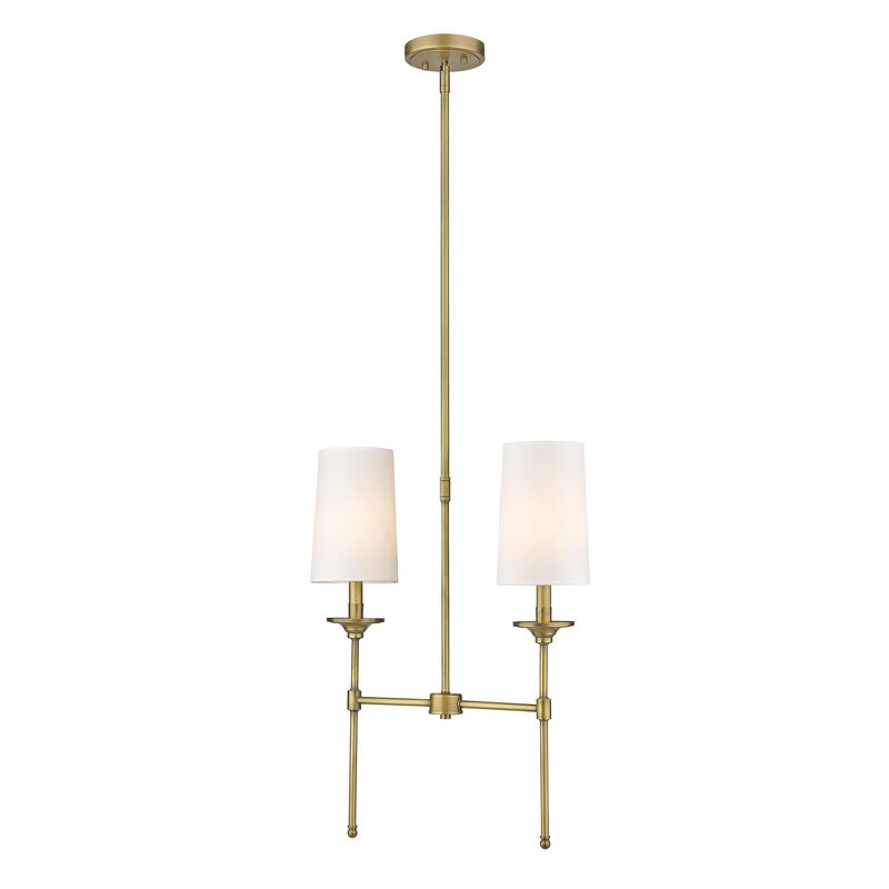 Emily 19 Inch 2 Light Linear Suspension Light by Z-Lite
