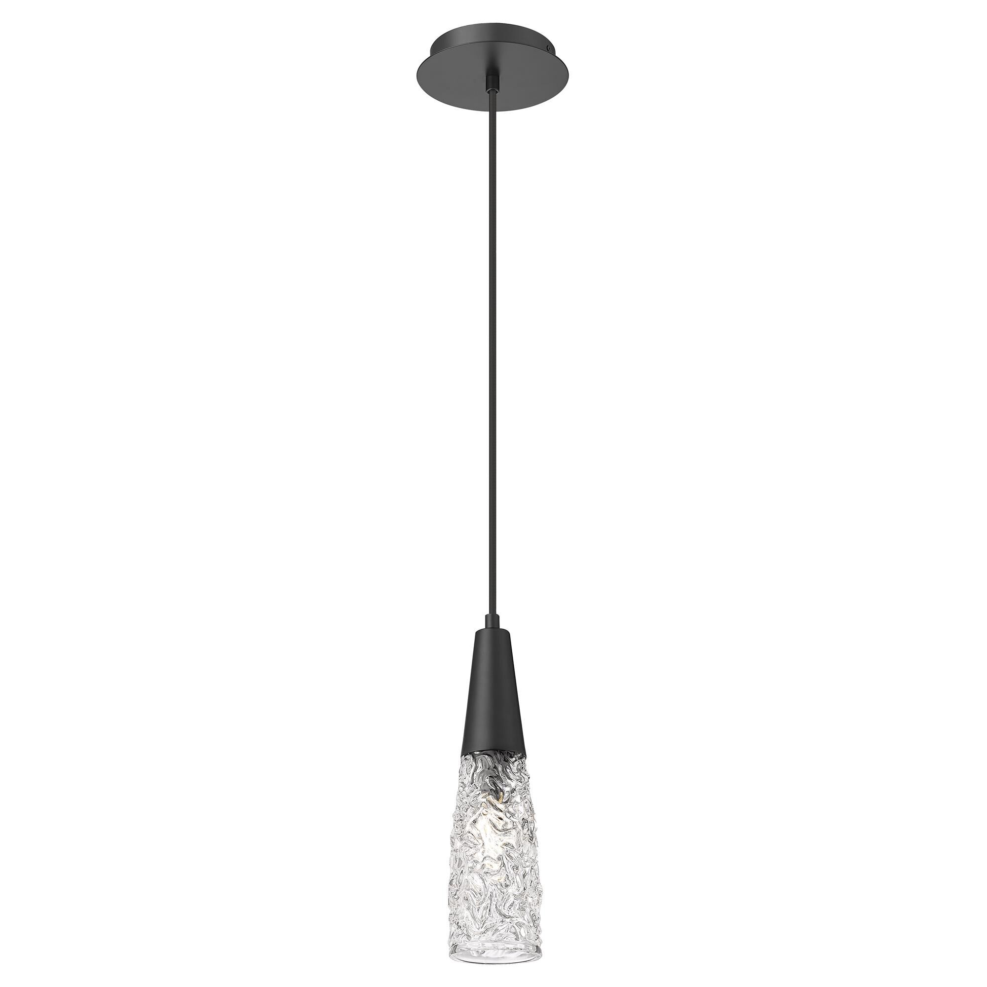 Shown in Matte Black finish and Clear shade