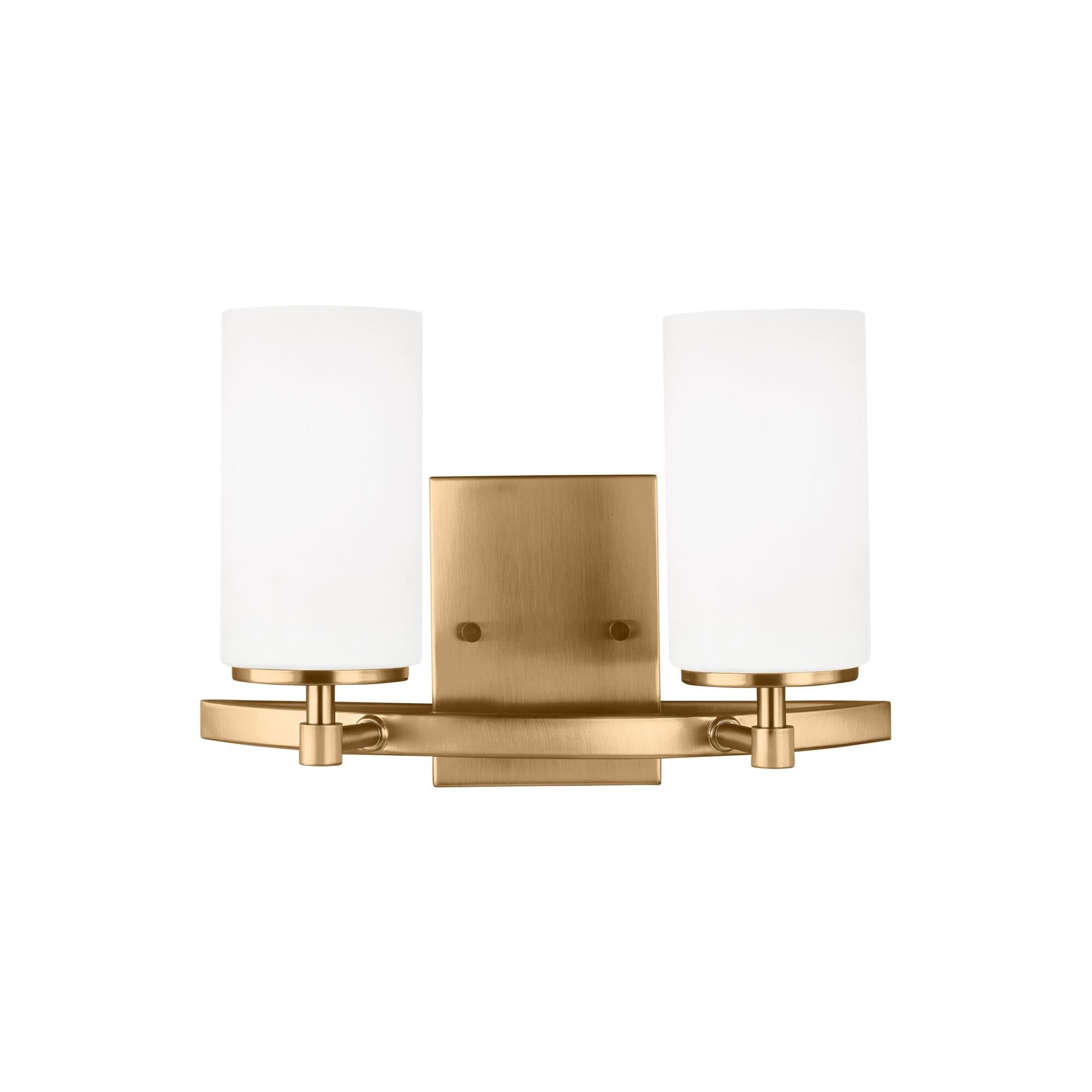 Shown in Satin Brass finish and Etched - White Insidehades glass