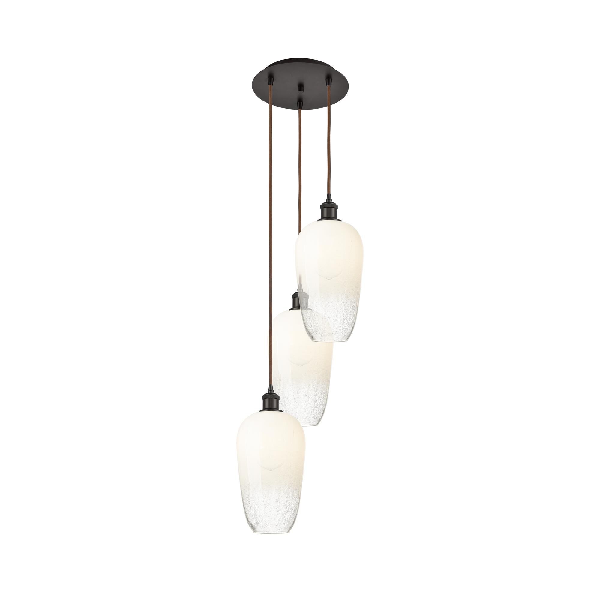 Shown in Oil Rubbed Bronze finish and Opal glass