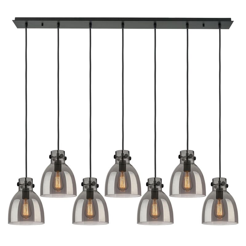 Bruno Marashlian Newton Bell 51 Inch 7 Light Linear Suspension Light by Innovations Lighting