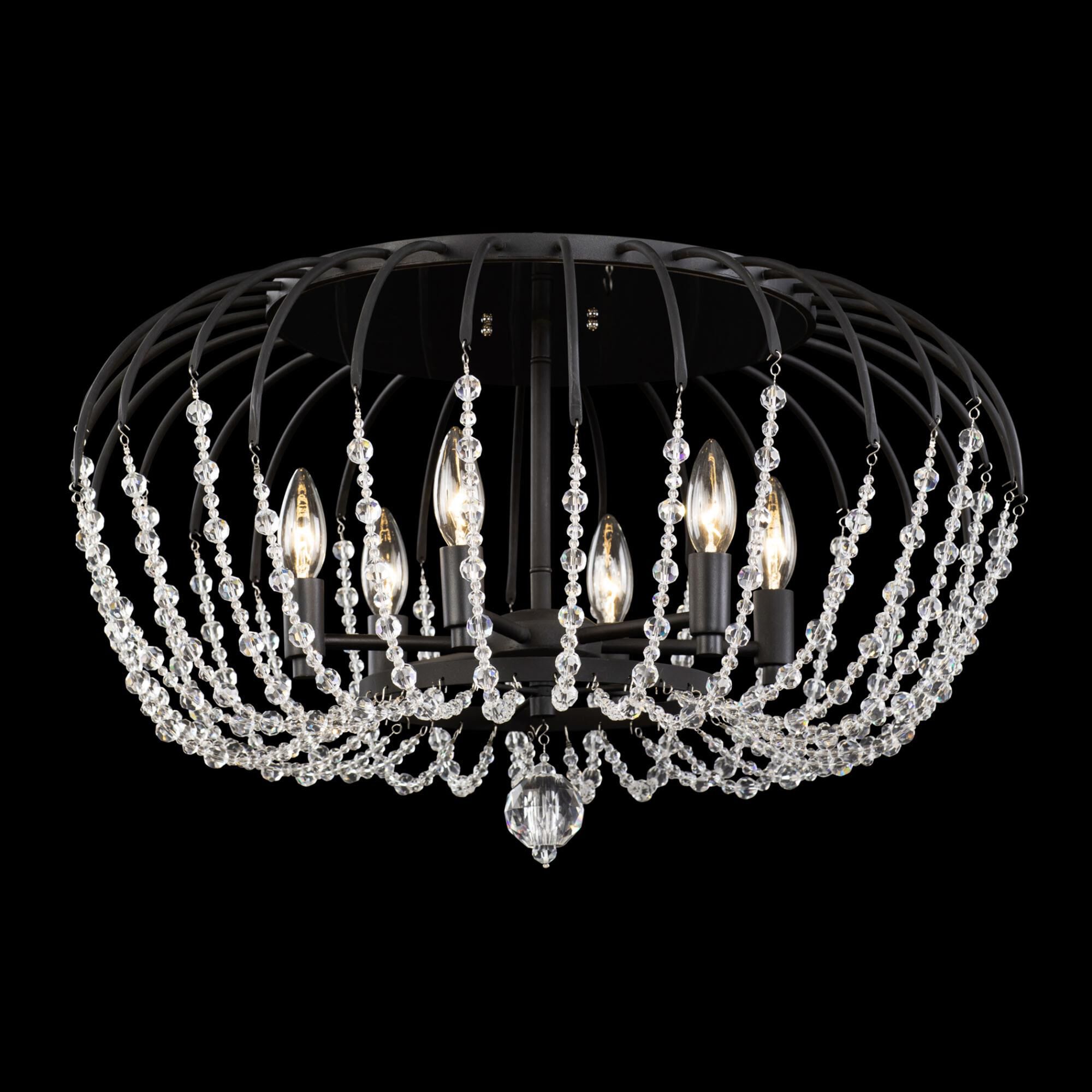 Voliere 24 Inch 6 Light Semi Flush Mount by Varaluz