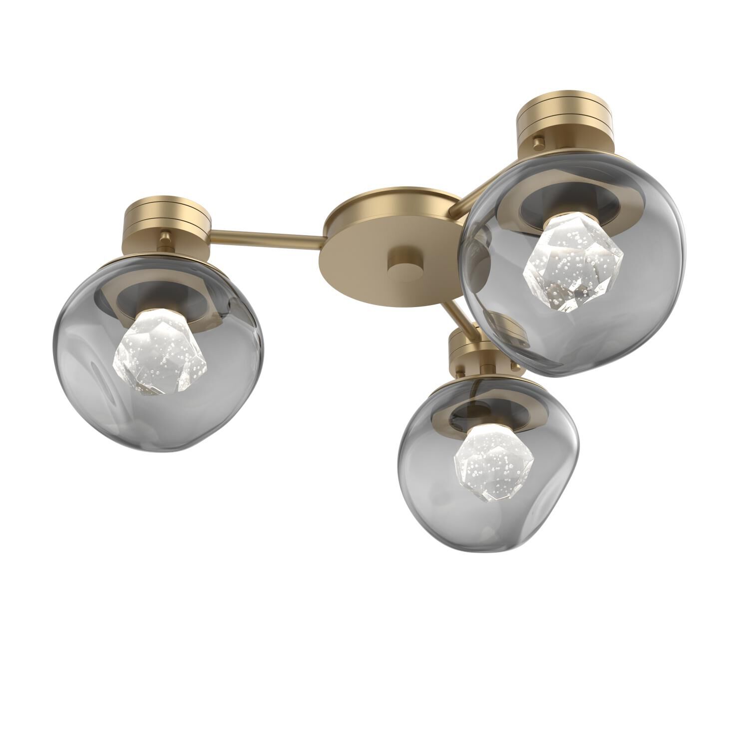 Levi Wilson Luna 23 Inch Semi Flush Mount by Hammerton Studio