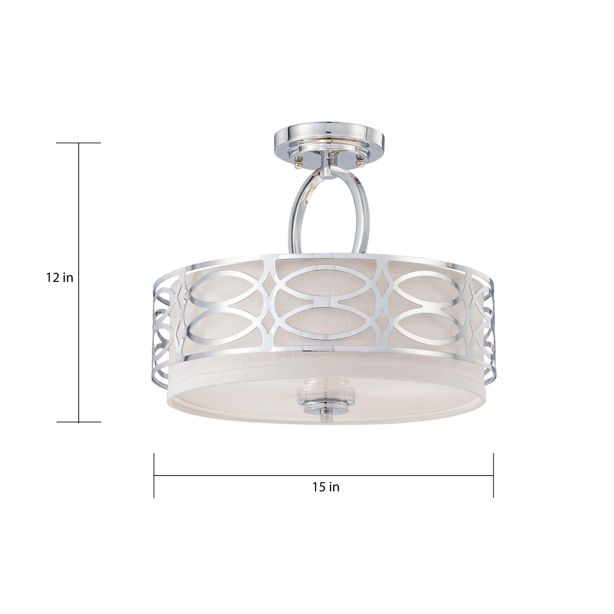 Shown in Polished Nickel finish and Slate Gray Fabric shade