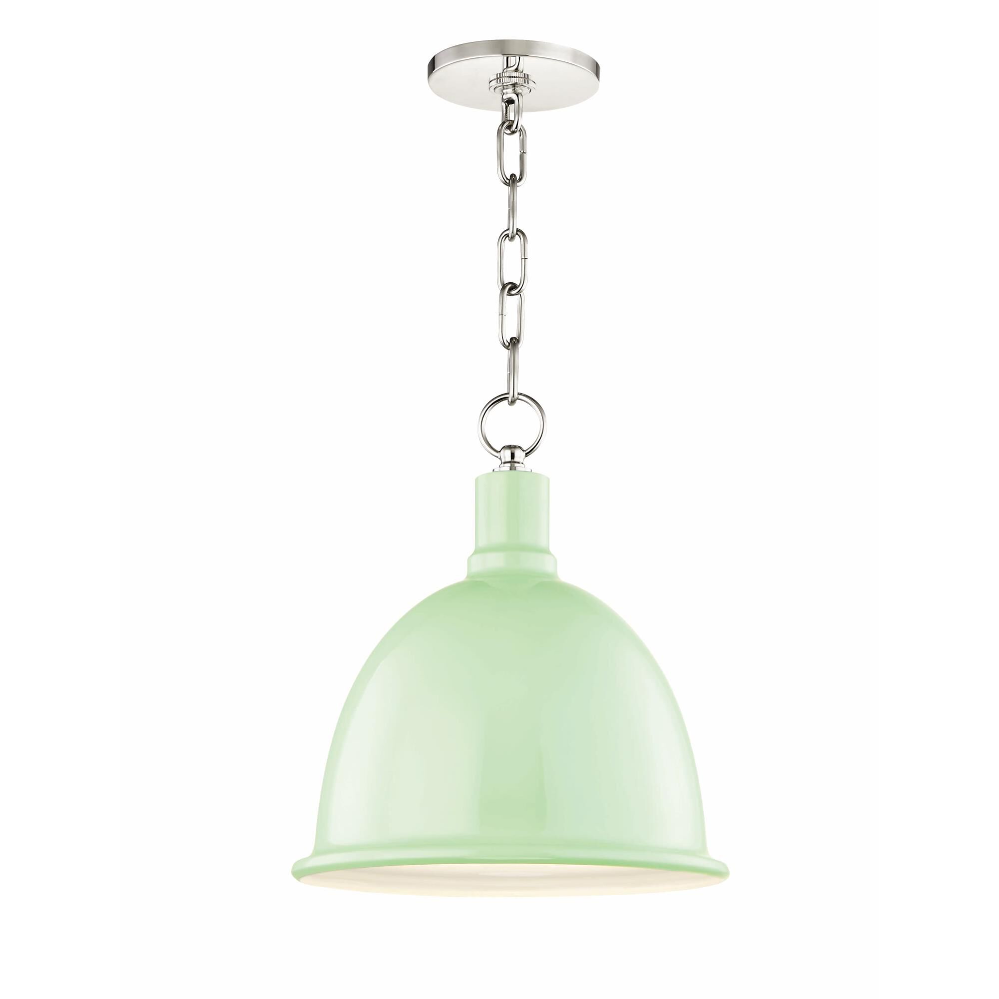 Shown in Polished Nickel-Mint finish and Mint Metal shade