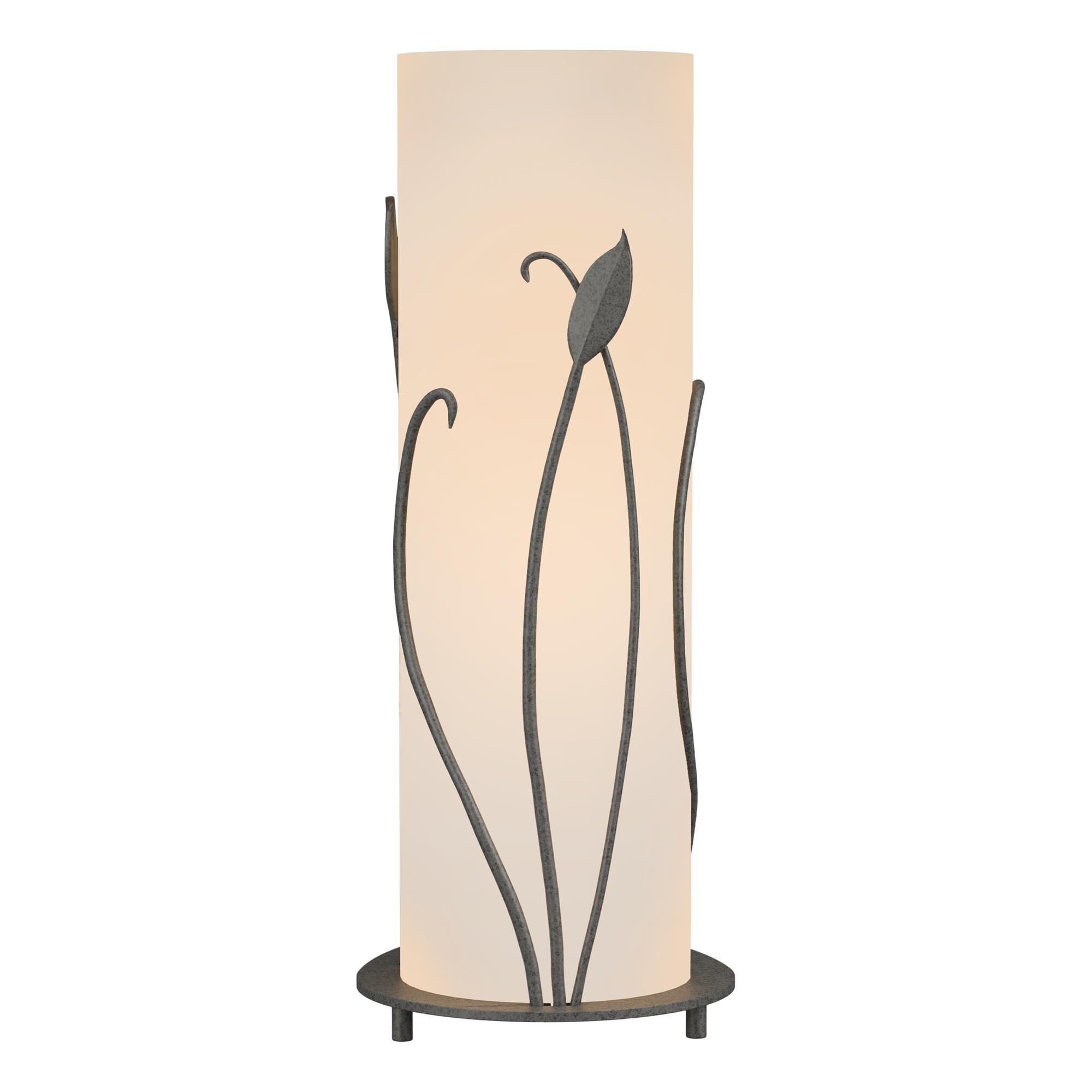 Shown in Natural Iron finish and Opal glass
