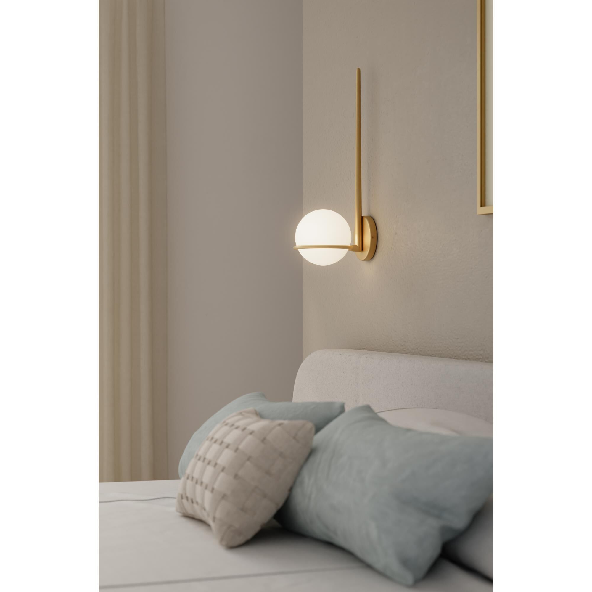 Shown in Legacy Brass finish and Opal glass