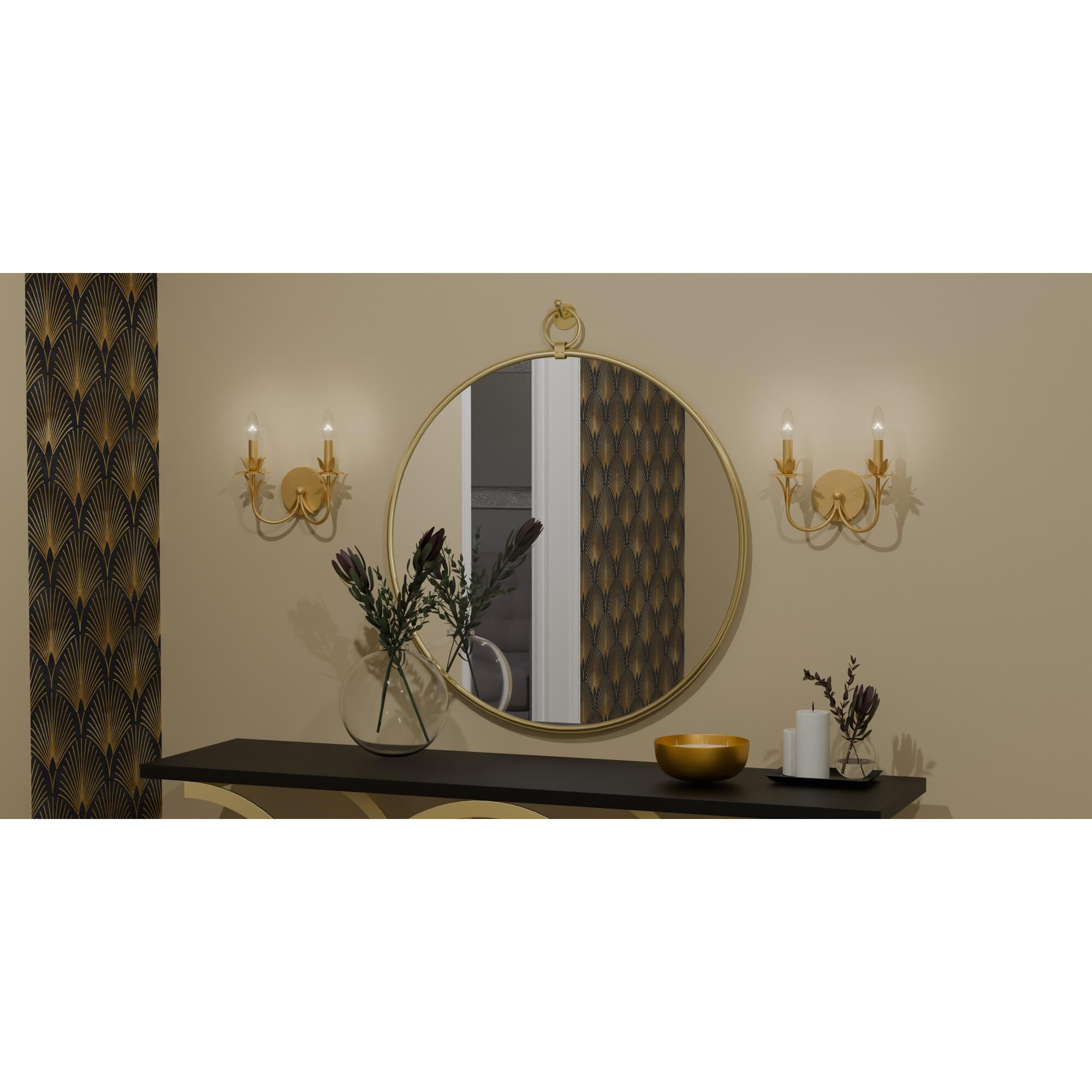 Maria 12 Inch 2 Light Wall Sconce by Quoizel