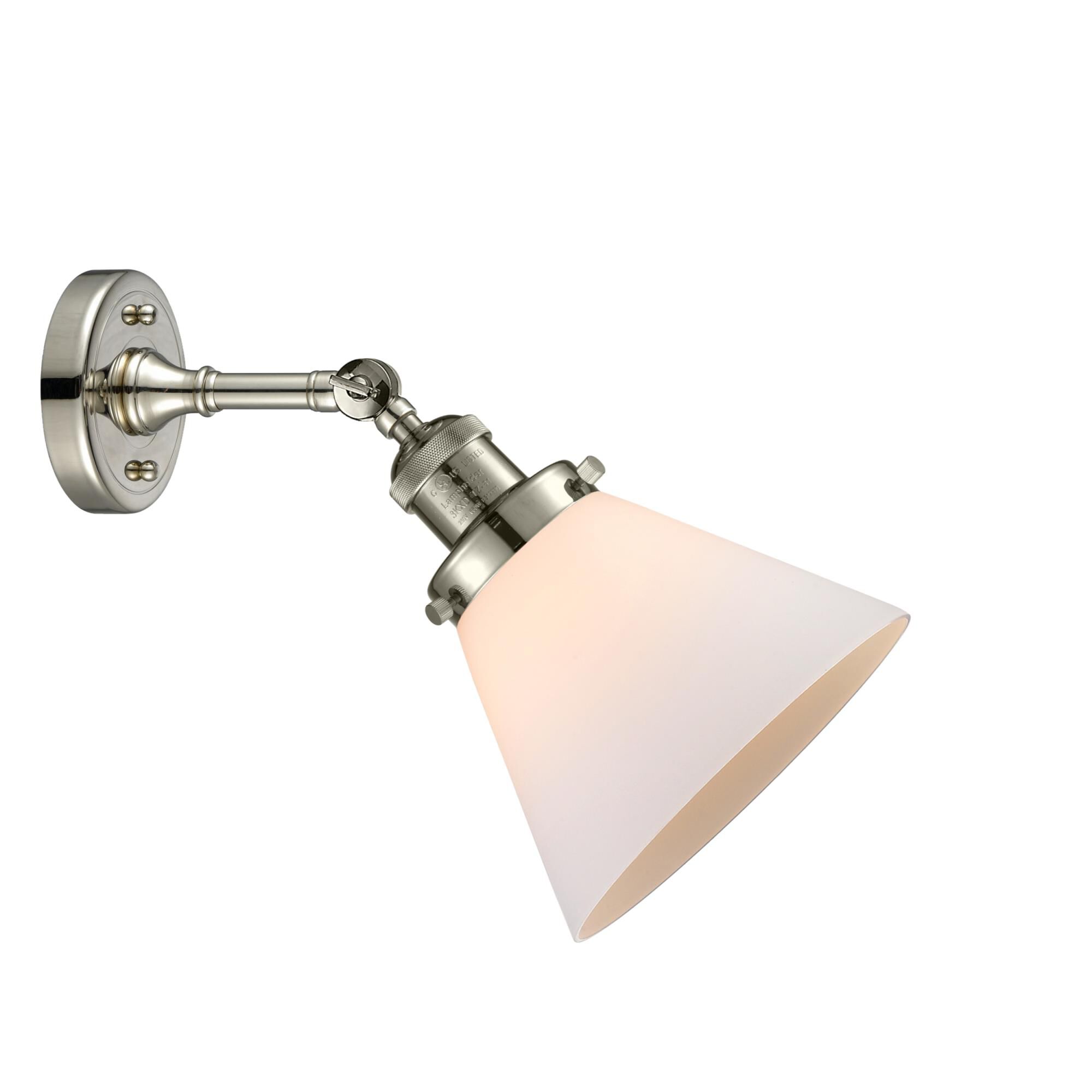 Shown in Polished Nickel finish and Frosted glass and None accent