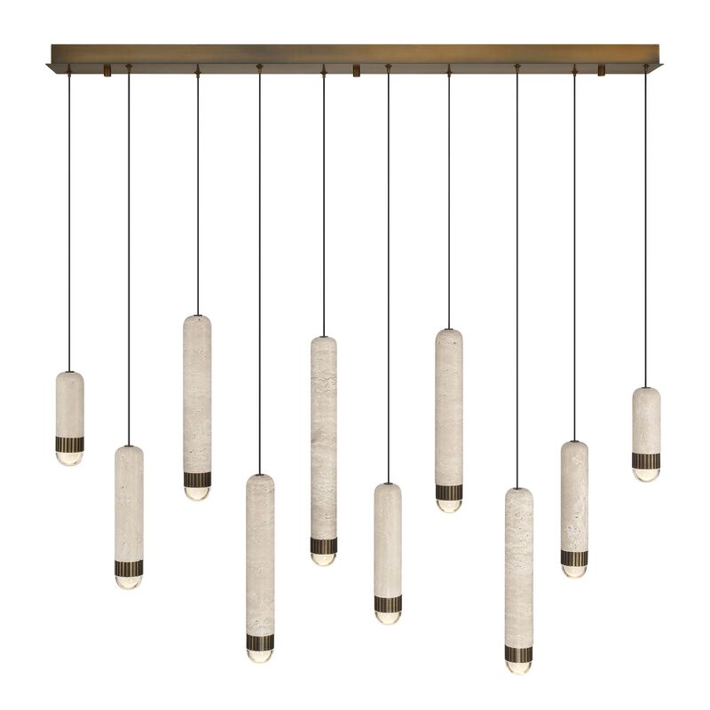 Cambre Medium Linear Chandelier by Eurofase Lighting