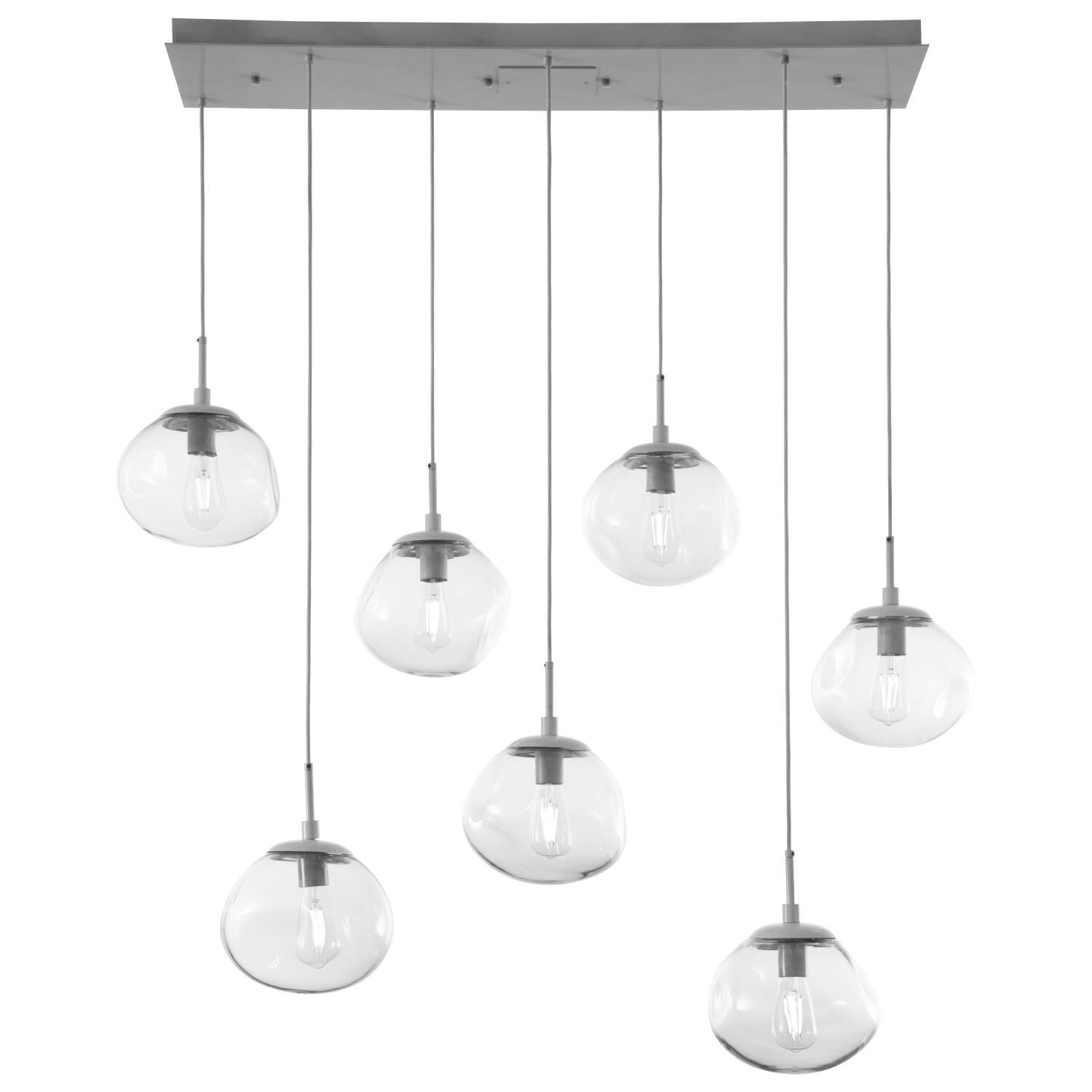 Levi Wilson Nebula 50 Inch 7 Light Linear Suspension Light by Hammerton Studio
