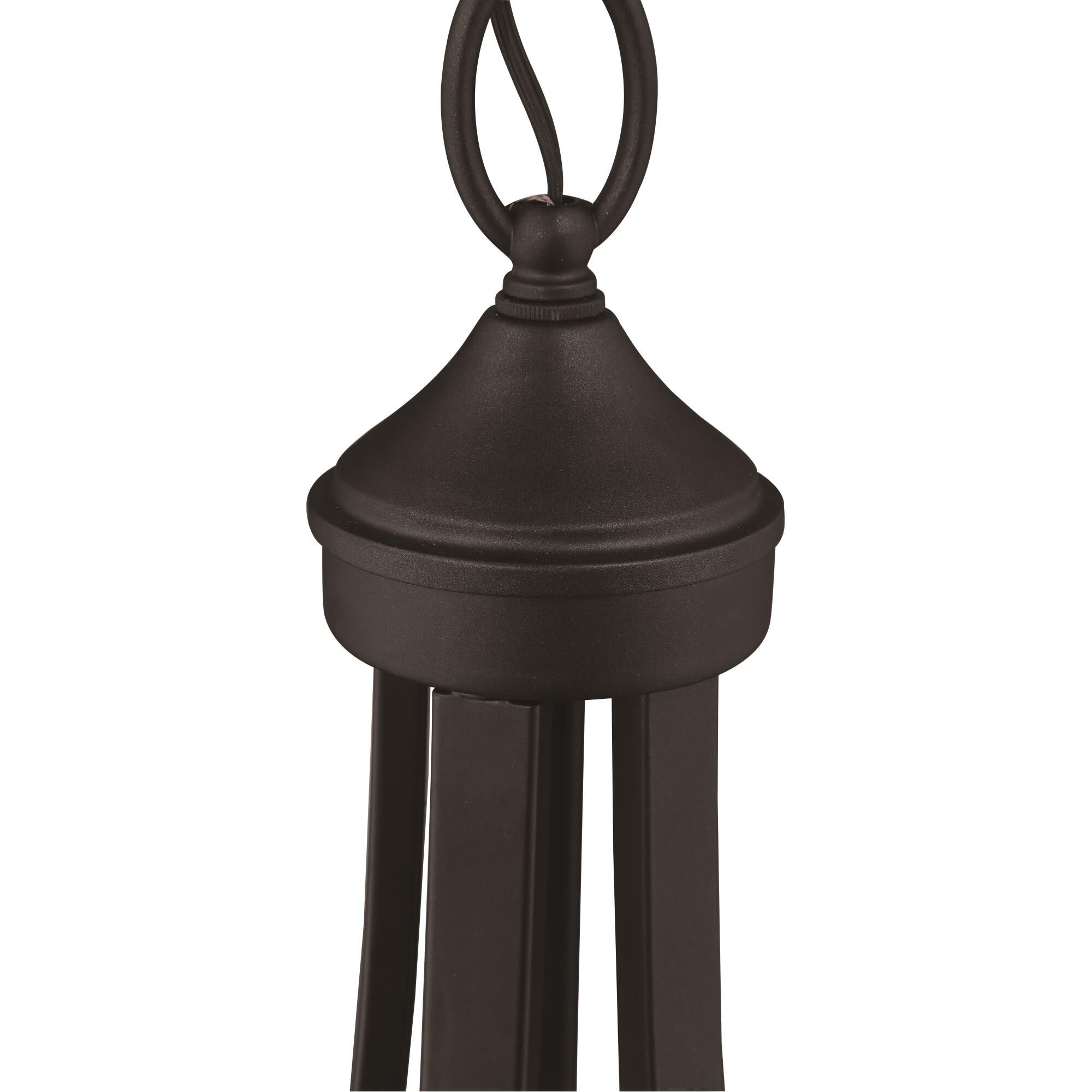 Shown in Espresso finish and Clear Seeded glass and Glass shade