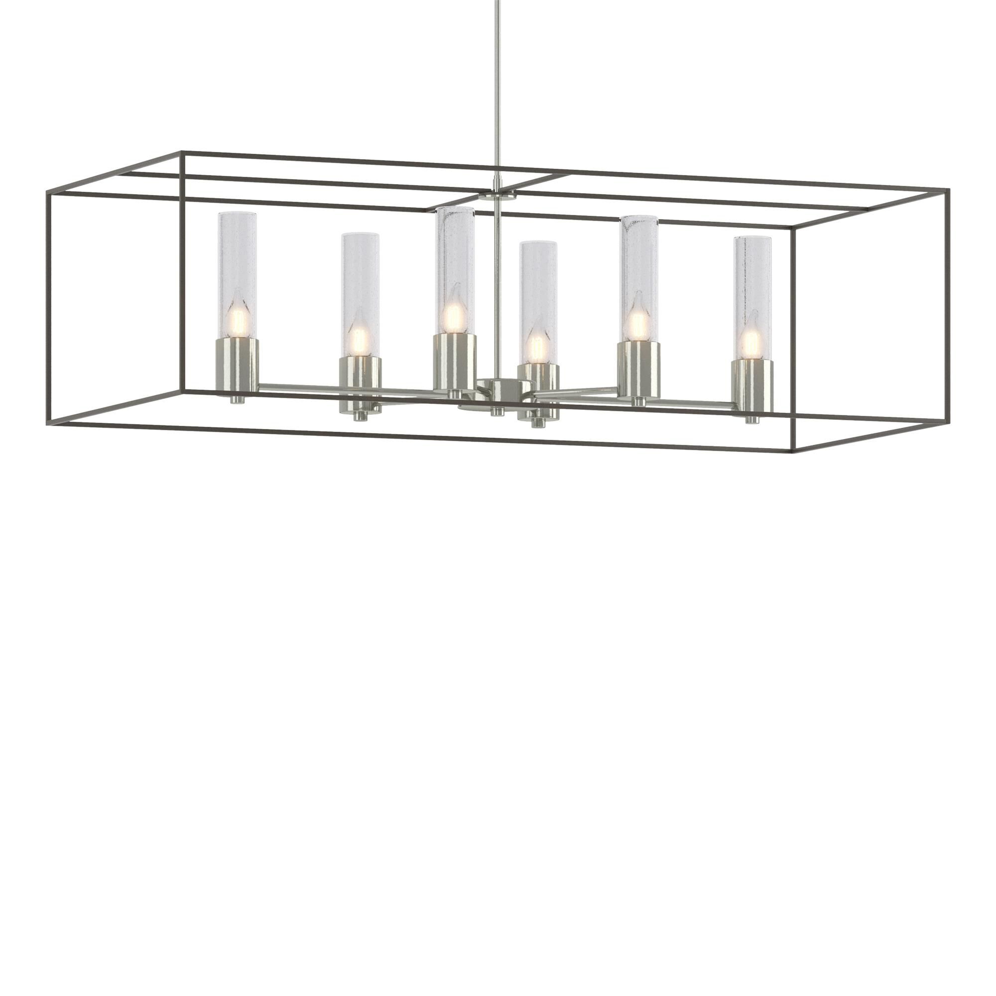 Shown in Sterling finish and Clear glass and Dark Smoke accent