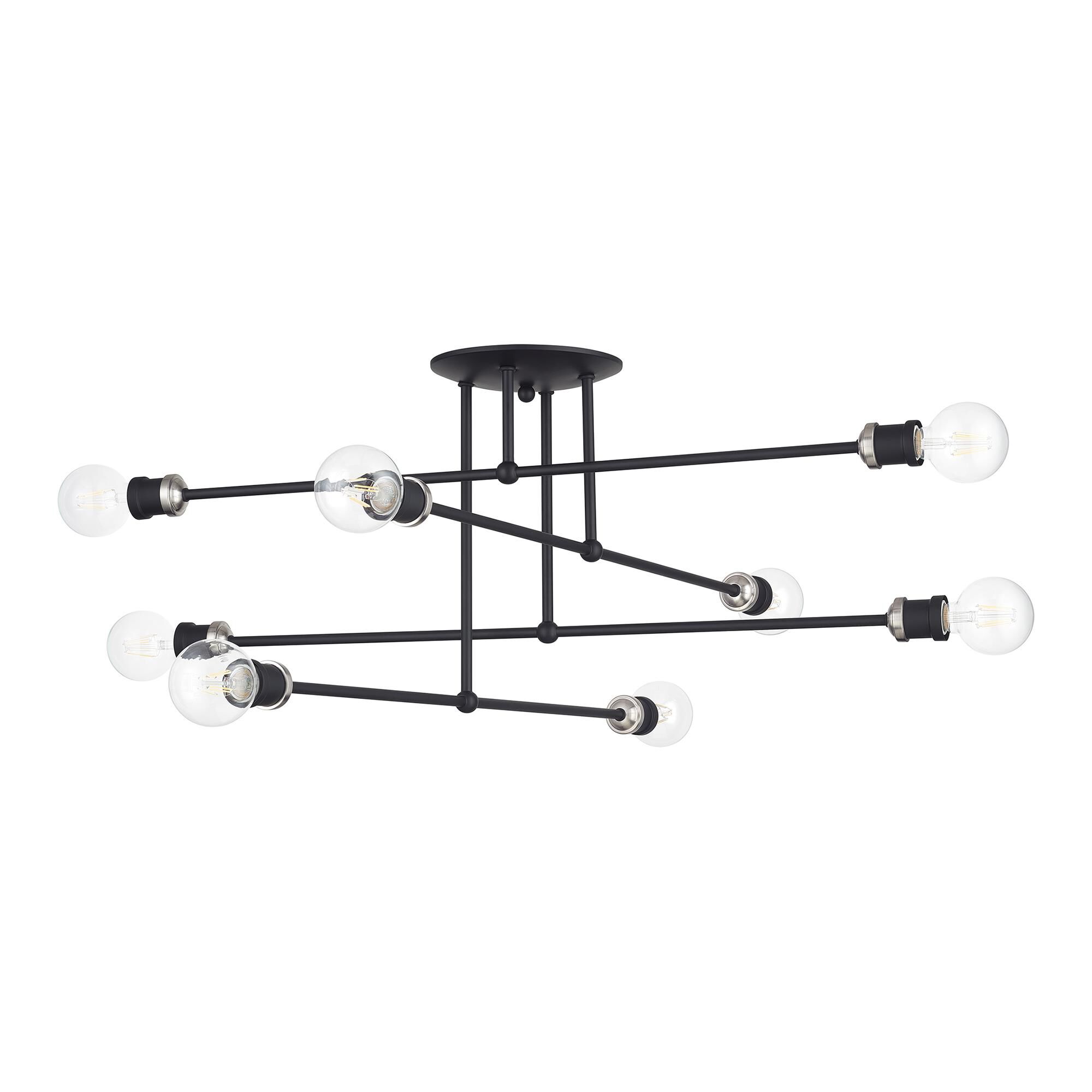 Delacroix 35 Inch Semi Flush Mount by Livex Lighting