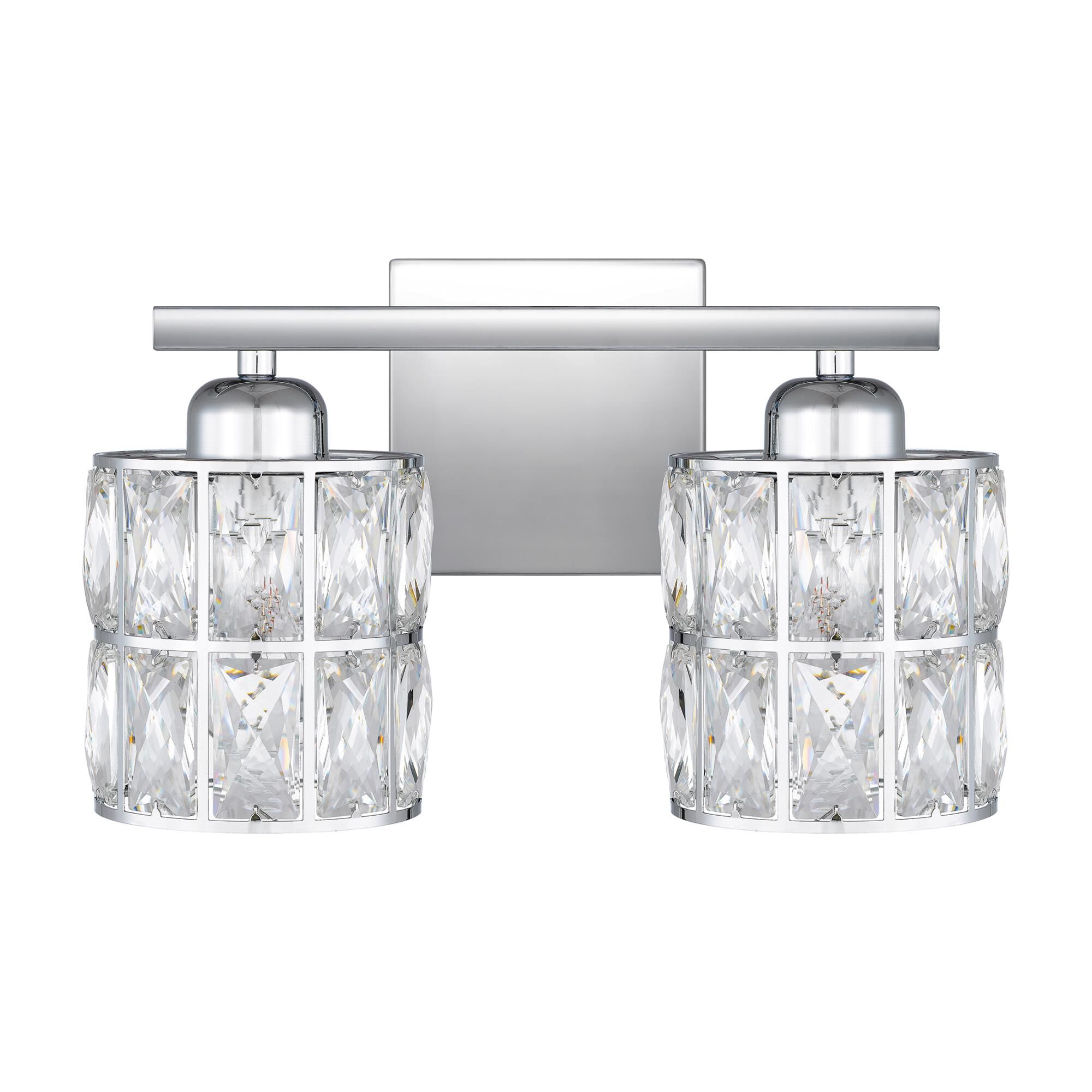 Shown in Polished Chrome finish and Clear Beveled Crystal shade