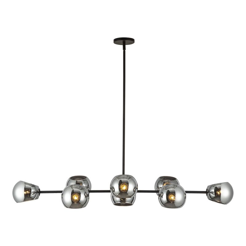 Willow Medium Linear Chandelier by Alora Mood