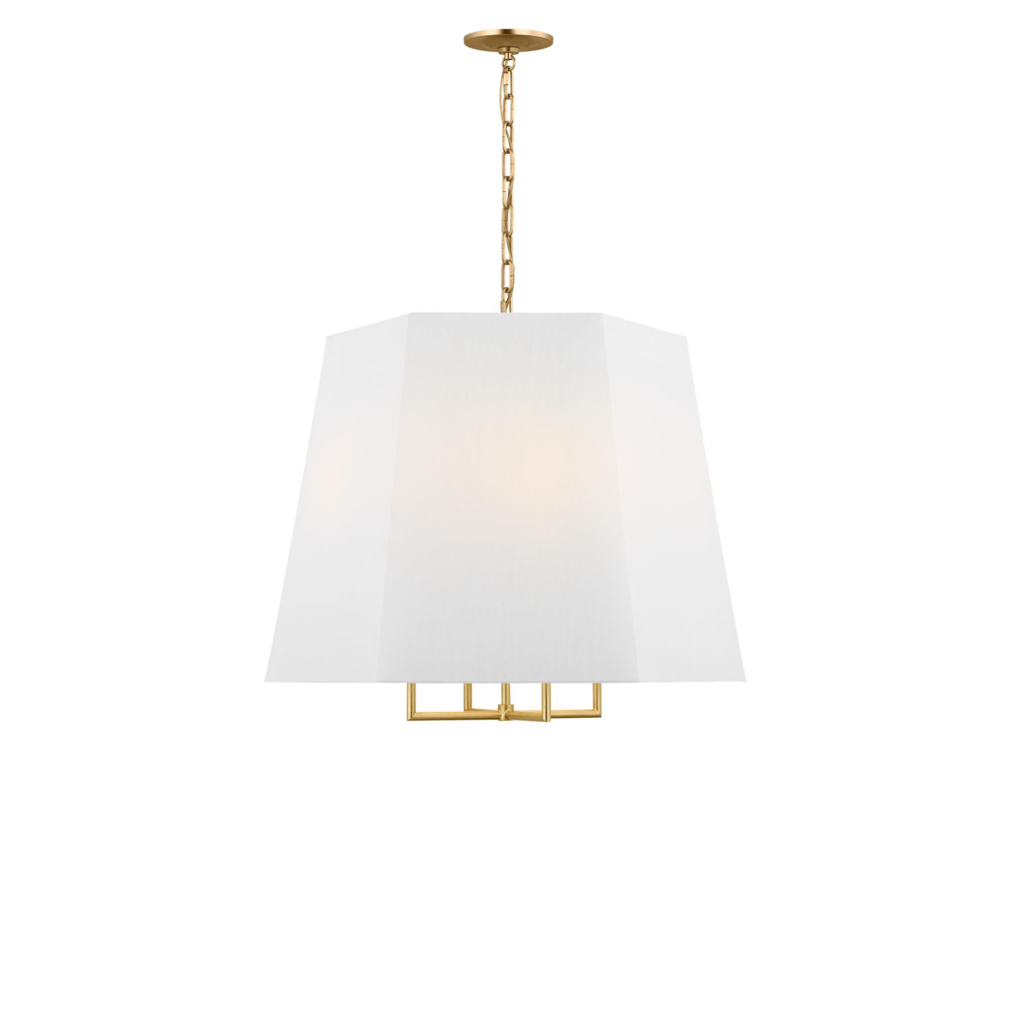 Shown in Gild finish and Faux Raw Silk shade