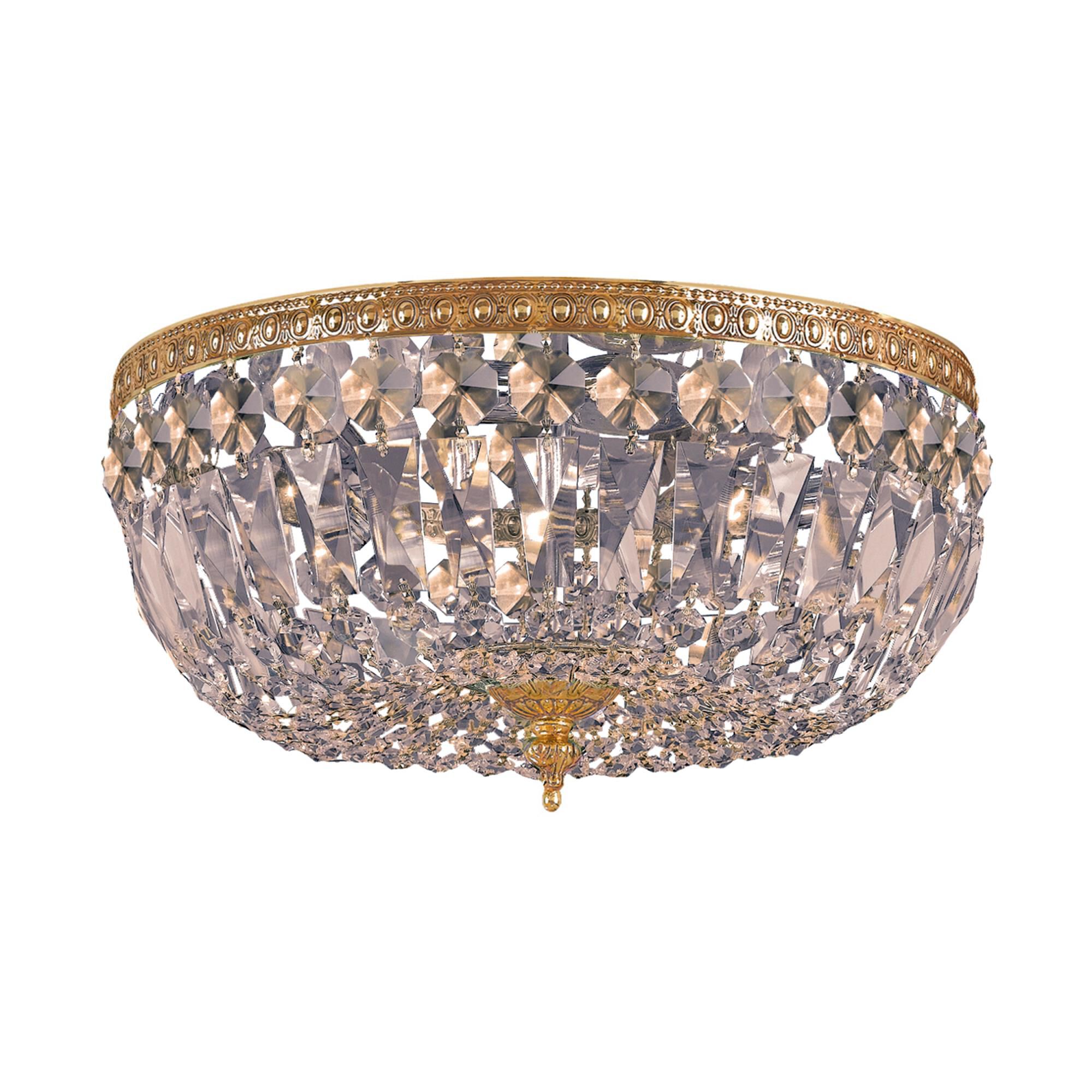 Shown in Olde Brass finish and Golden Teak Swarovski crystal