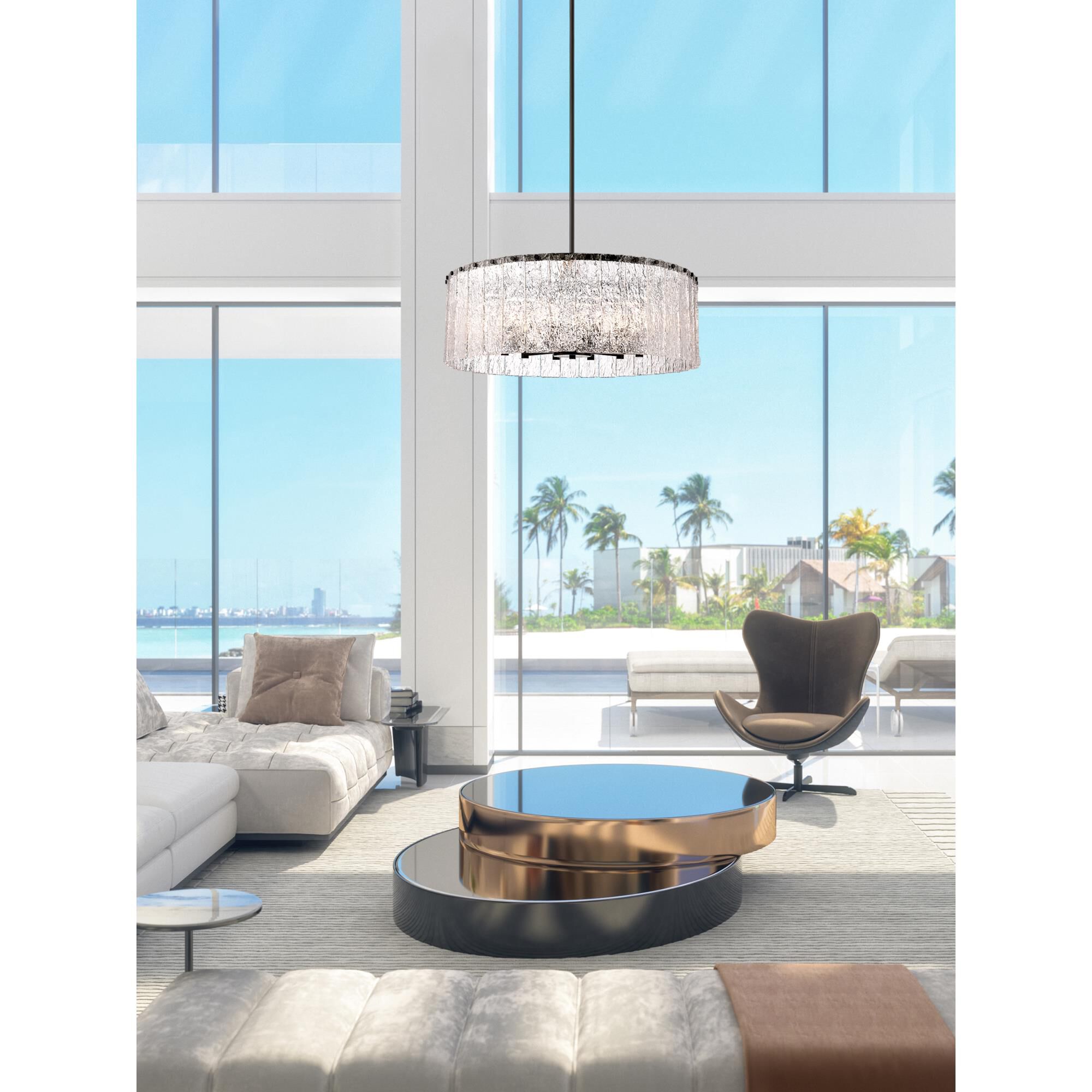 Glacier 32 Inch 12 Light Chandelier by Z-Lite