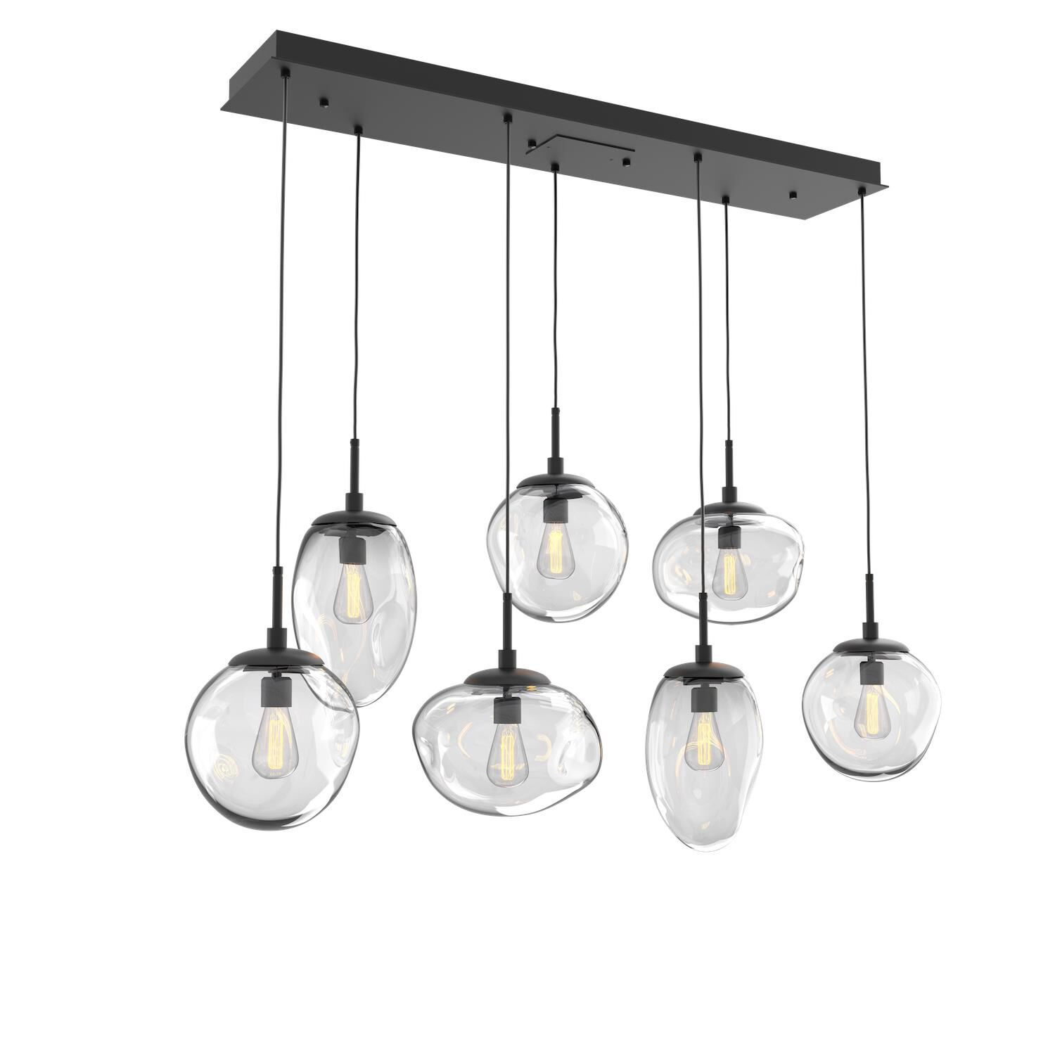 Levi Wilson Nebula 50 Inch 7 Light Linear Suspension Light by Hammerton Studio