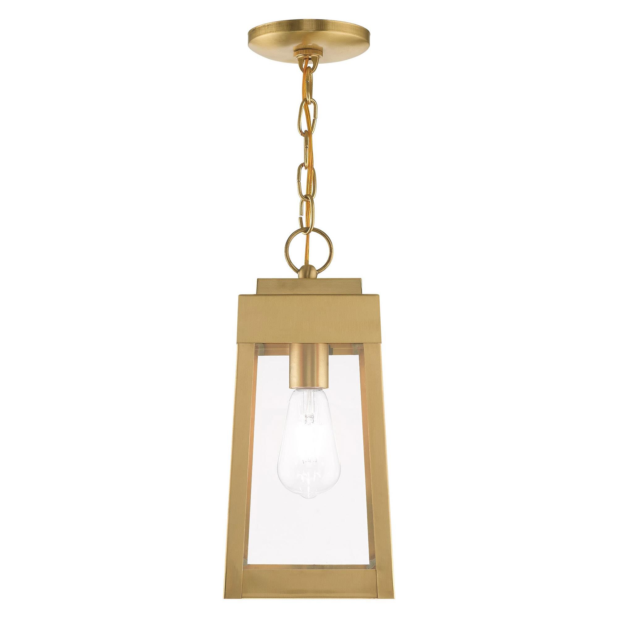 Oslo 14 Inch Tall 1 Light Outdoor Hanging Lantern by Livex Lighting
