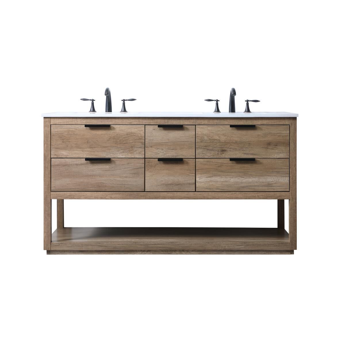Larkin 60 Inch Bath Vanity by Elegant Decor