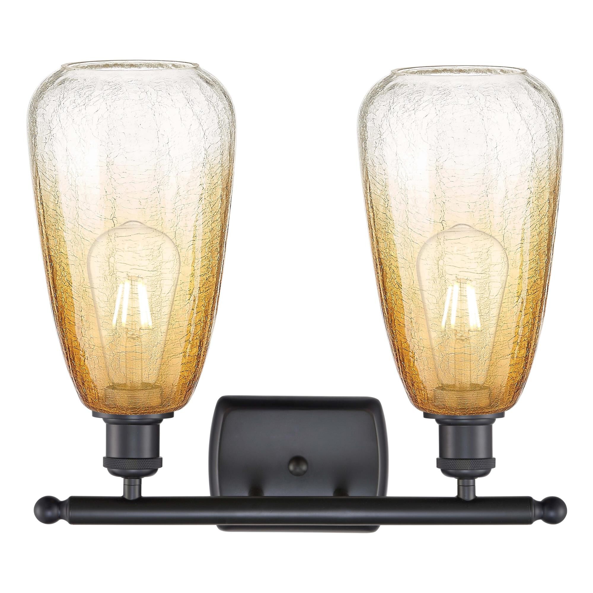 Shown in Matte Black finish and Amber glass