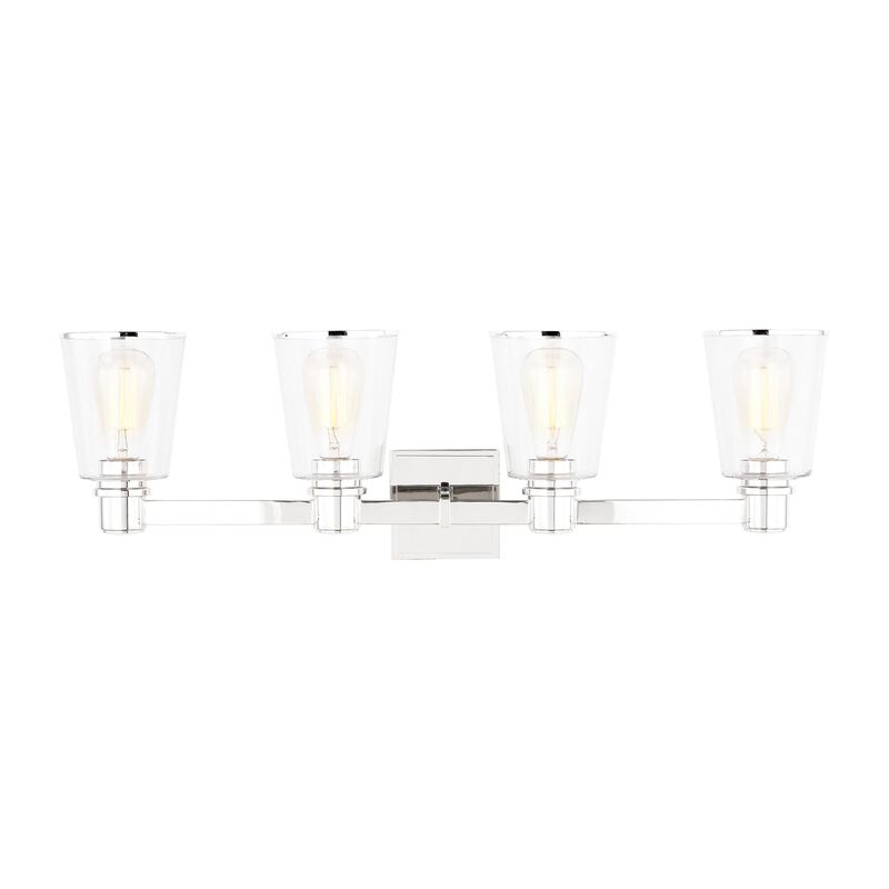 Chapman & Myers Alessa 31 Inch 4 Light Bath Vanity Light by Visual Comfort Studio