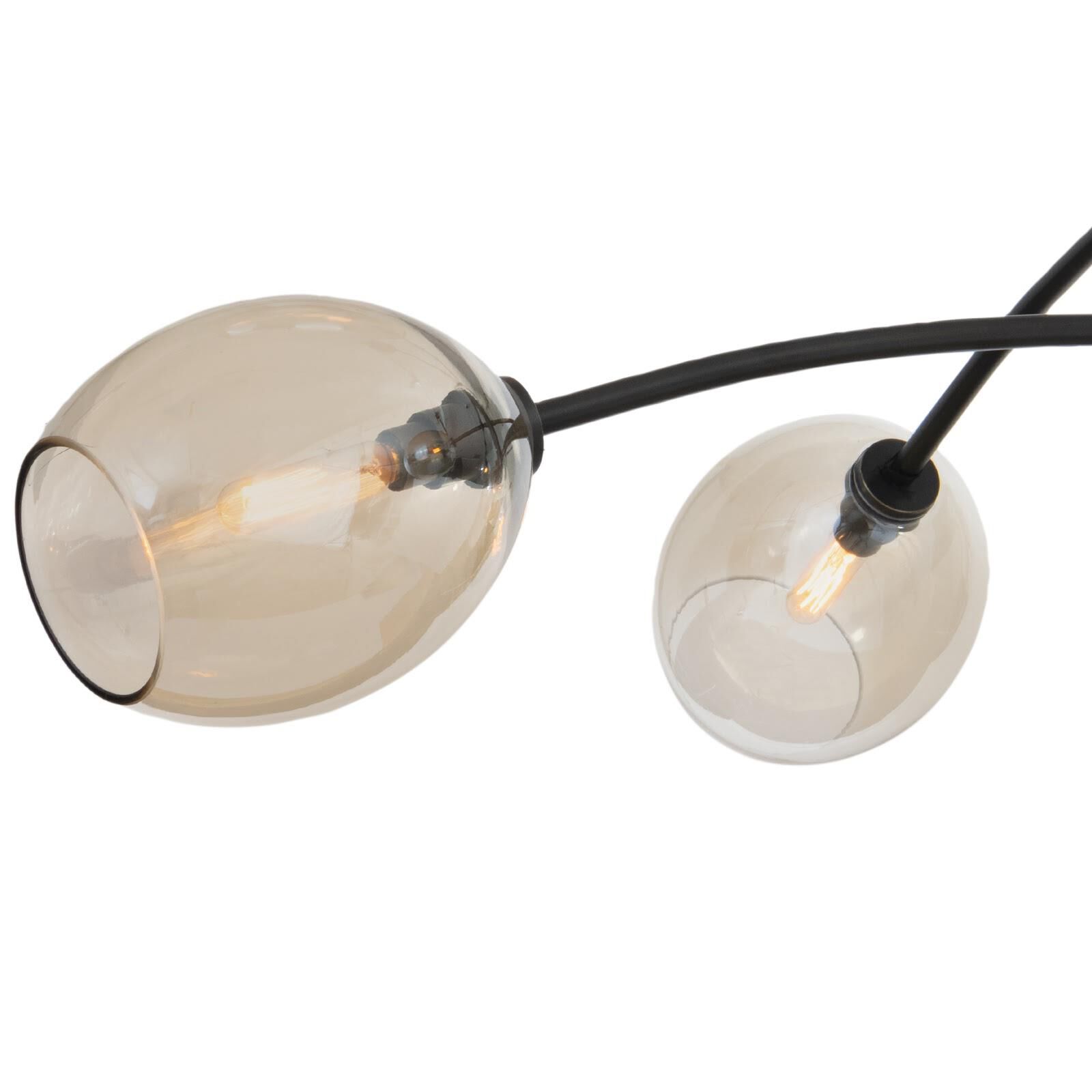 Shown in Oil Rubbed Bronze finish and Champagne glass