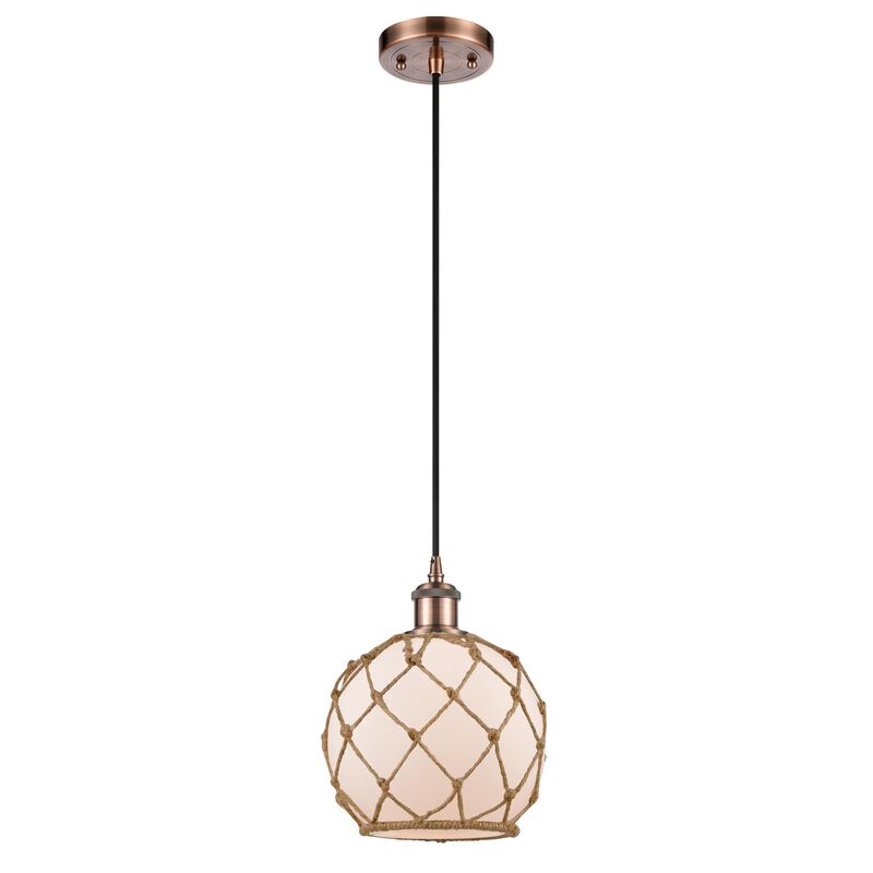 Innovations Lighting Bruno Marashlian Farmhouse Rope 8 Inch Mini Pendant