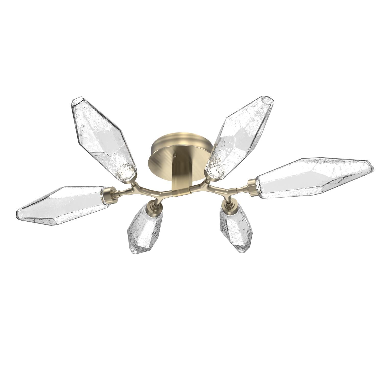 Shown in Heritage Brass finish and Clear glass