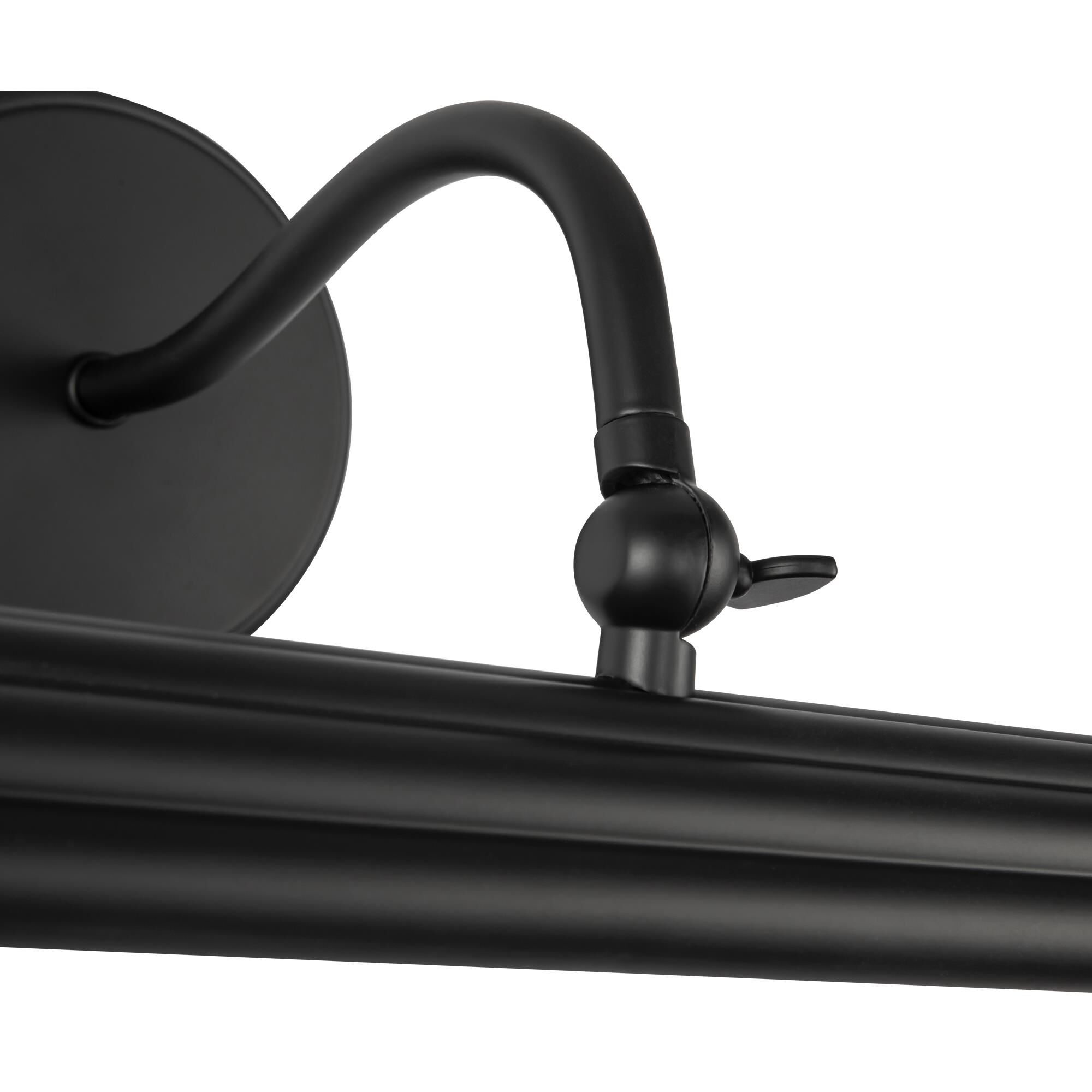 Shown in Matte Black finish and Frosted Acrylic Diffuser glass and Aluminum shade